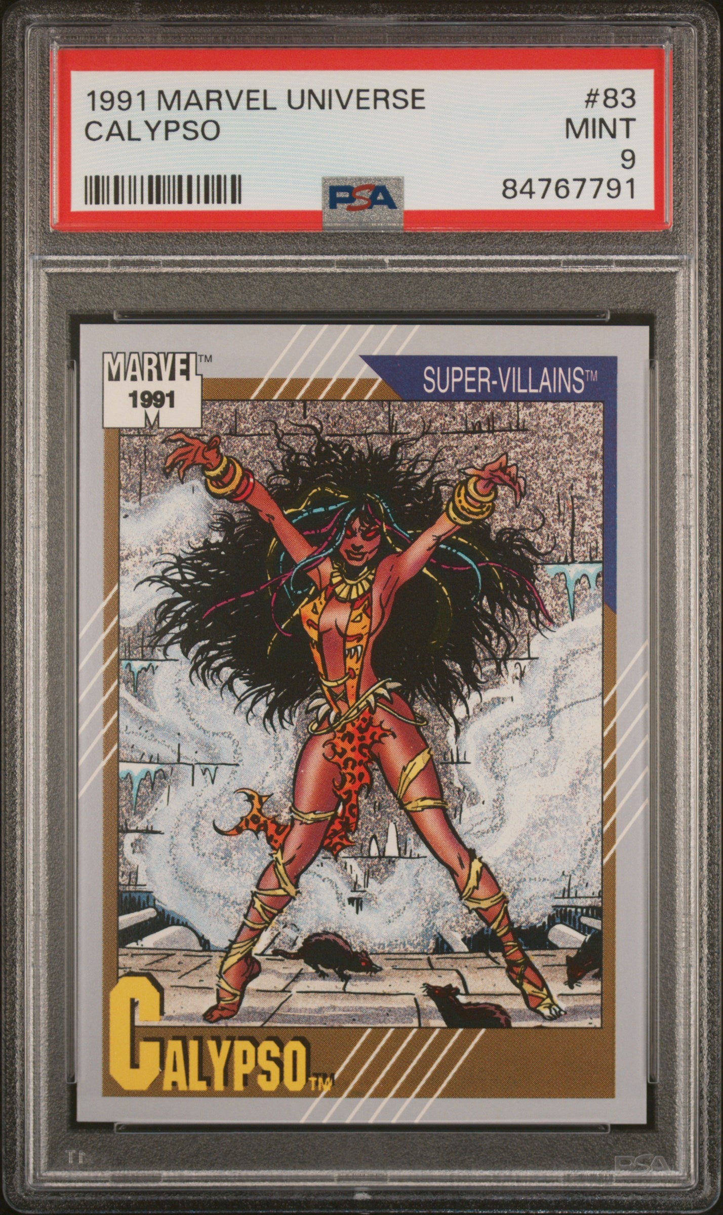 1991 MARVEL UNIVERSE CALYPSO #83 PSA 9 Graded Comic - Rare Collectible for Marvel Fans & Investors | Perfect for Display, Gifts, and Comic Book Collections