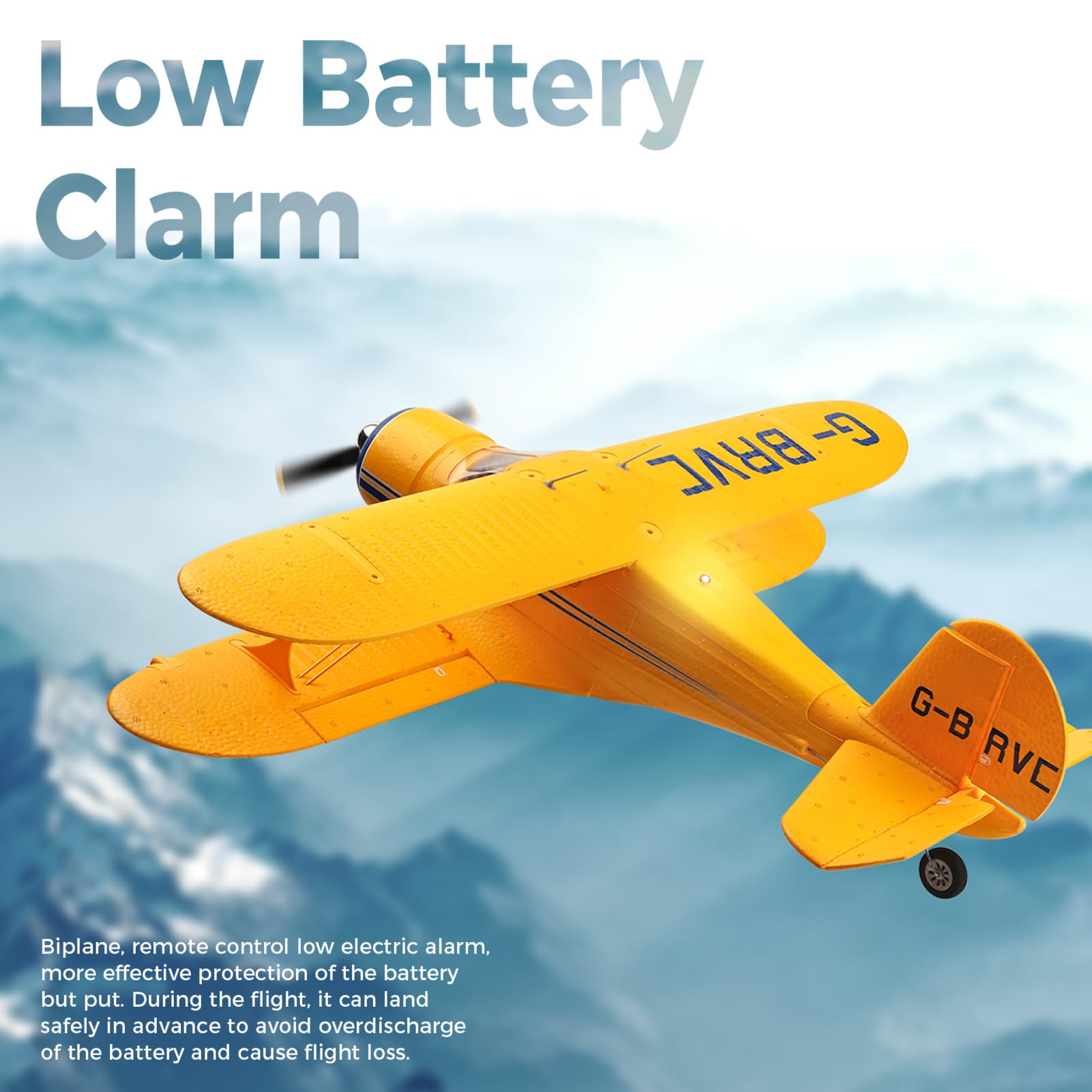 GoolRC RC Plane - WLtoys XK A300 4CH Brushless Remote Control Airplane, 2.4GHz RC Fighter with 3D/6G Mode, Easy to Fly for Beginners & Adults (Red) - Perfect for Outdoor Flying, Backyard Fun, and RC Hobby Training