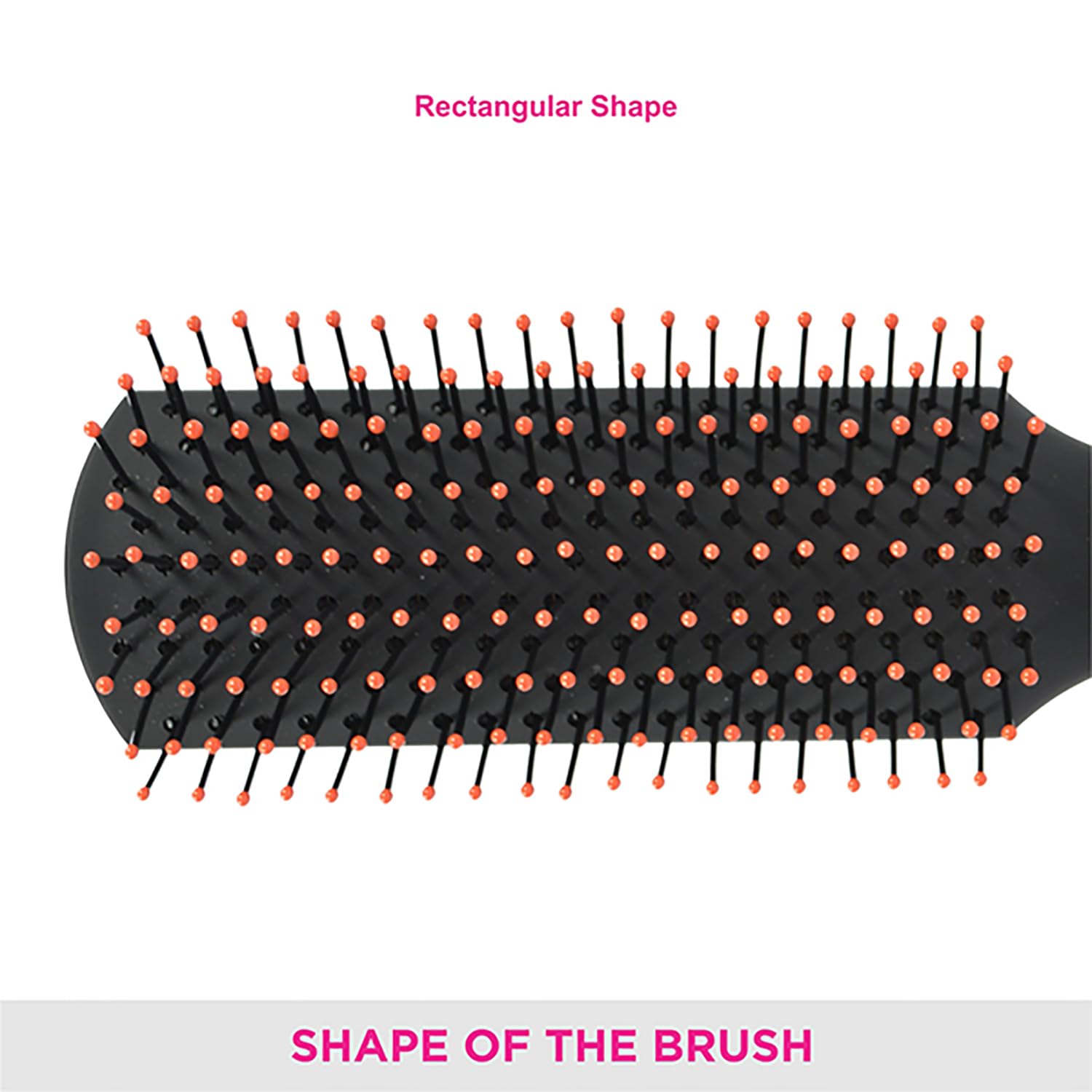 Vega Flat Hair Brush with Sectioning Clip - Best for Smoothing & Detangling Hair (E20-FB) | Ideal for Styling, Blowouts & Salon-Quality Results at Home | Men & Women