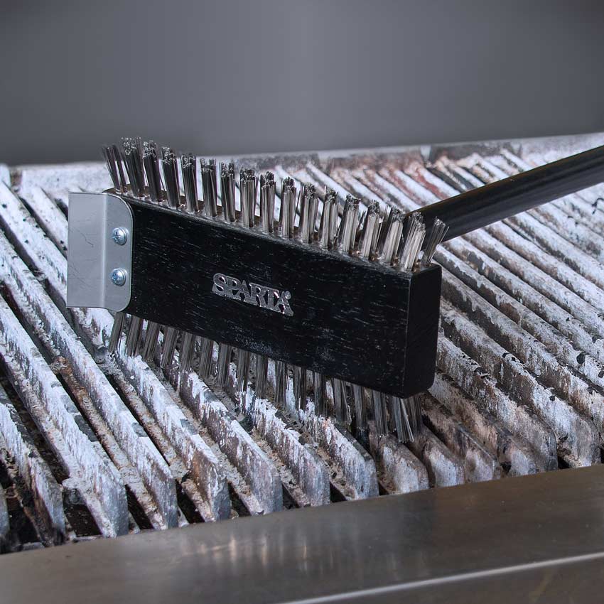 Carlisle 4029000 Sparta Broiler Master Grill Brush with Stainless Steel Bristles, 30.5