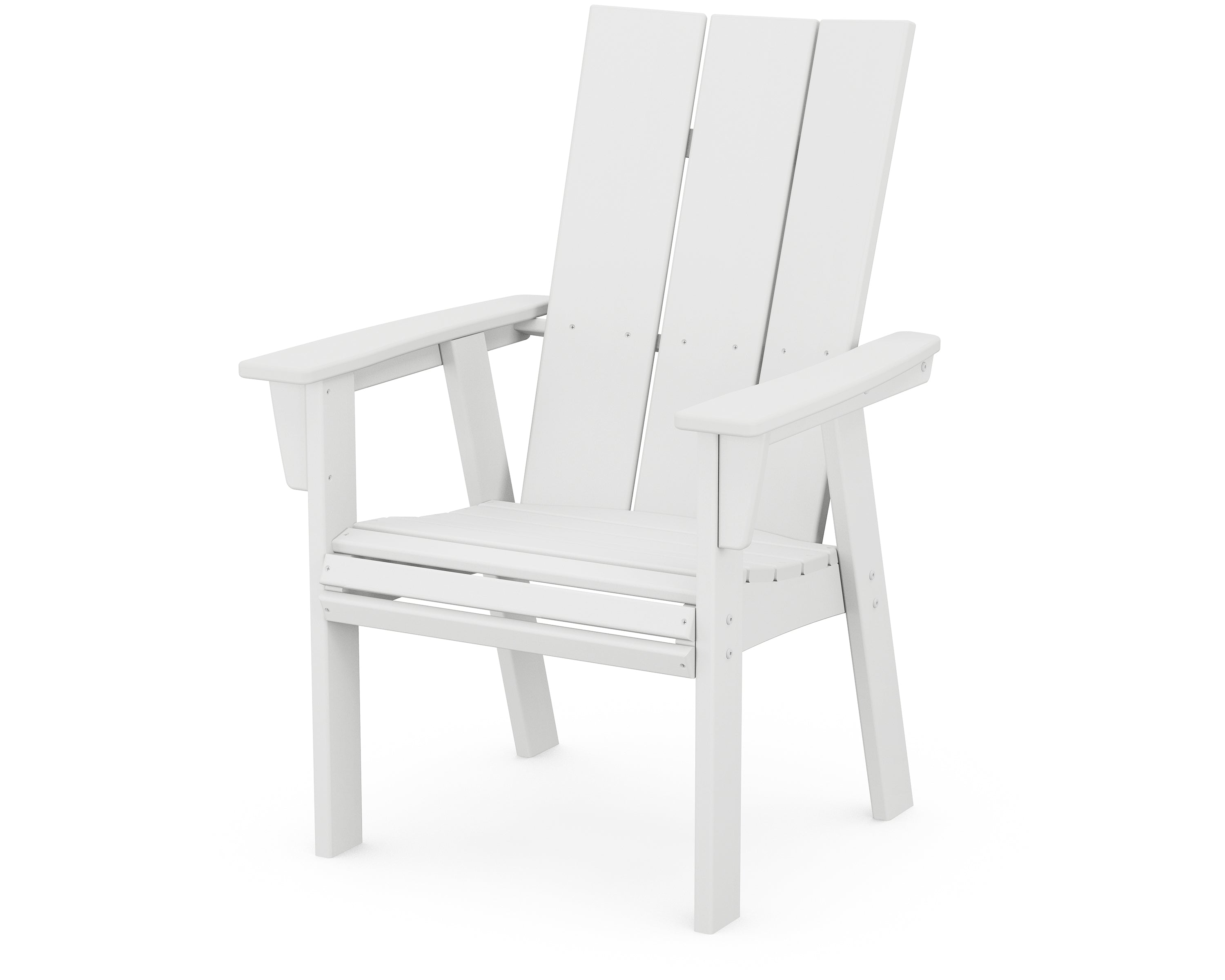 POLYWOOD Modern Curveback Adirondack Dining Chair - Outdoor Patio Furniture, All-Weather Resin, Comfortable Seating for Garden, Poolside & Backyard Relaxation