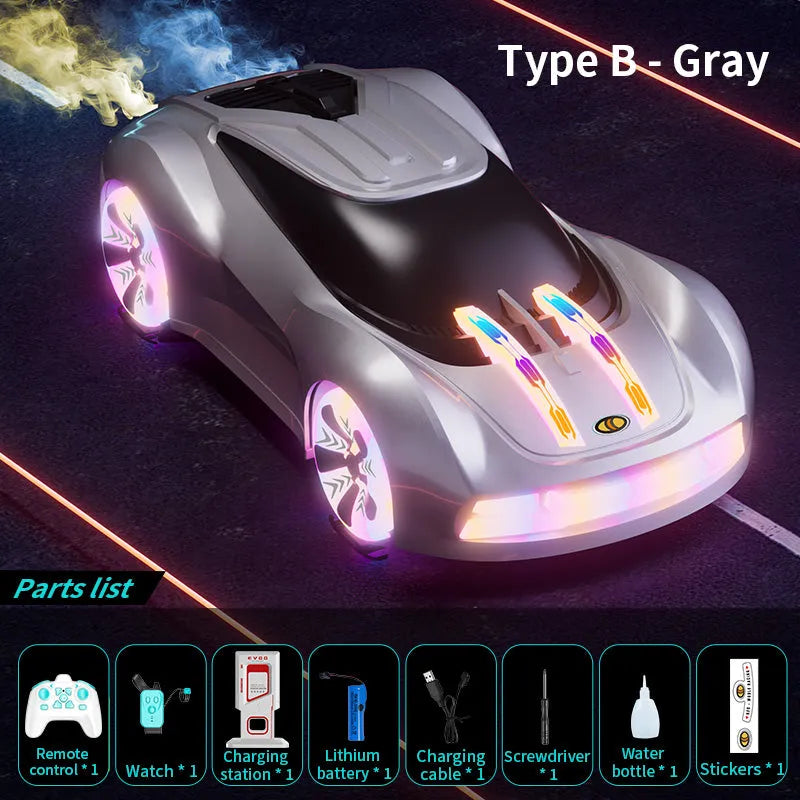 JJRC Q206 2.4G RC Car - Futuristic Concept Racing Car with LED Lights & Music Play, Ready-to-Run (RTR) Remote Control Toy - Perfect for Indoor Racing, Birthday Gifts & Kids Outdoor Play