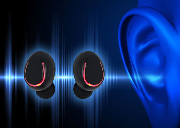 Elinz TWS Bluetooth 5.0 Wireless Earbuds with Noise Cancellation, Hi-Fi Stereo Sound, 30H Playtime - Compatible with iPhone, Android, iOS - Perfect for Gym, Running, Travel & Work Calls