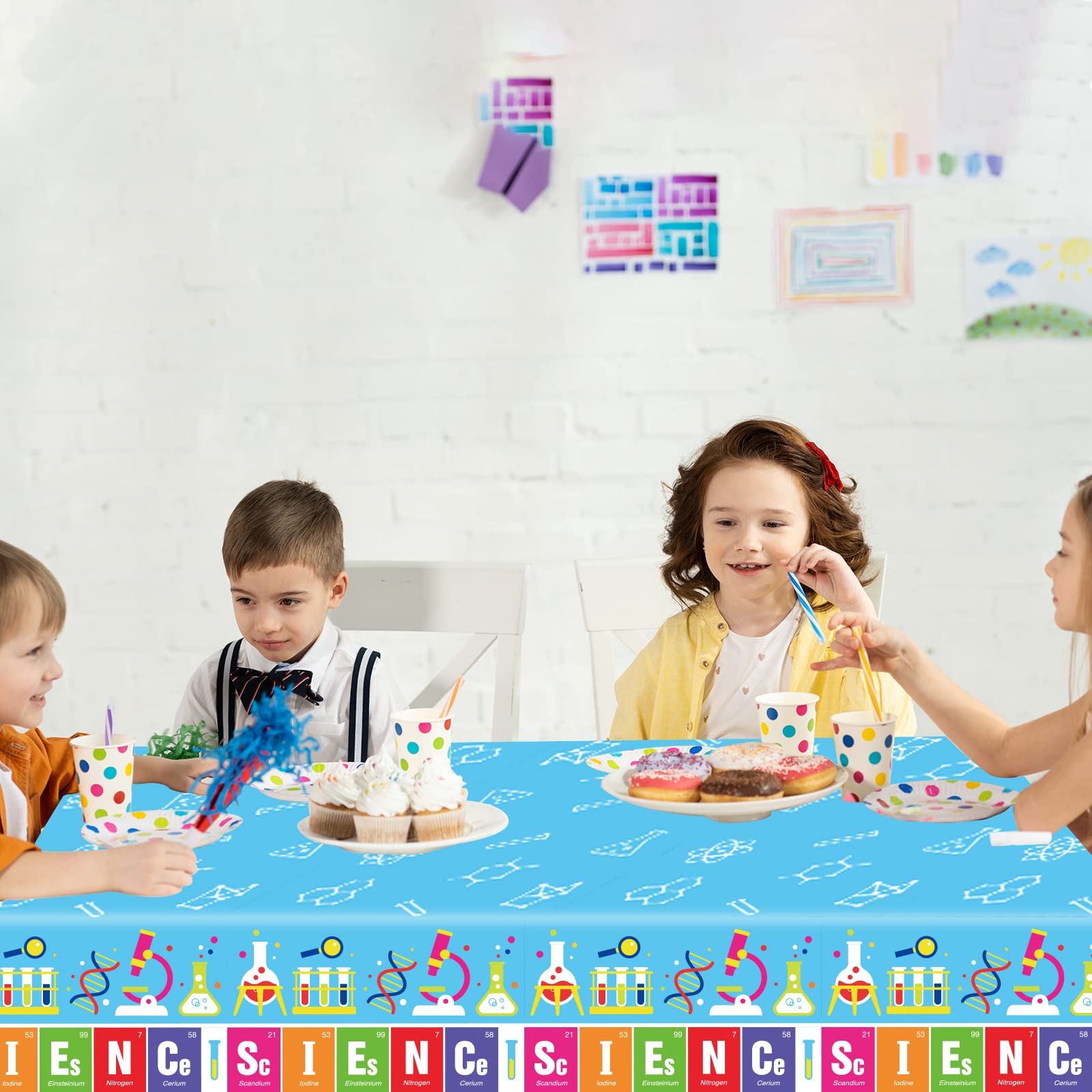 Chiazllta 3-Piece Science Themed Tablecloth Set - 108