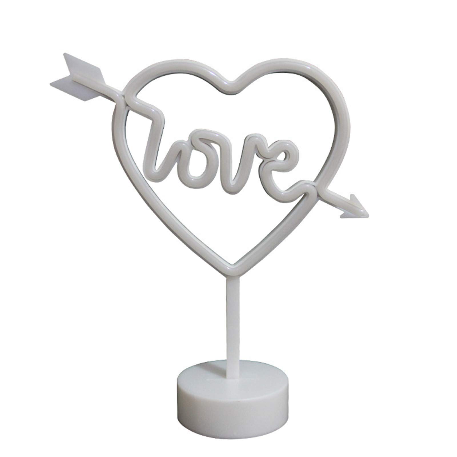 Romantic Heart-Shaped LED Night Light - Battery Operated & Plug-in Wall Lamp for Bedroom, Party, Home Decor - Perfect for Valentine's Day, Wedding, Nursery & Relaxing Ambiance