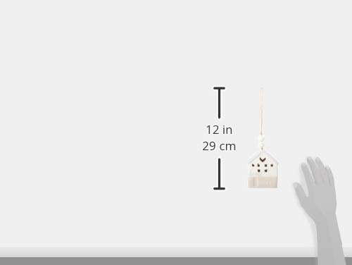 Pavilion Porcelain Hanging LED House Decor - Warm White Light for Bedroom, Living Room & Outdoor - Home Sweet Home Wall Art