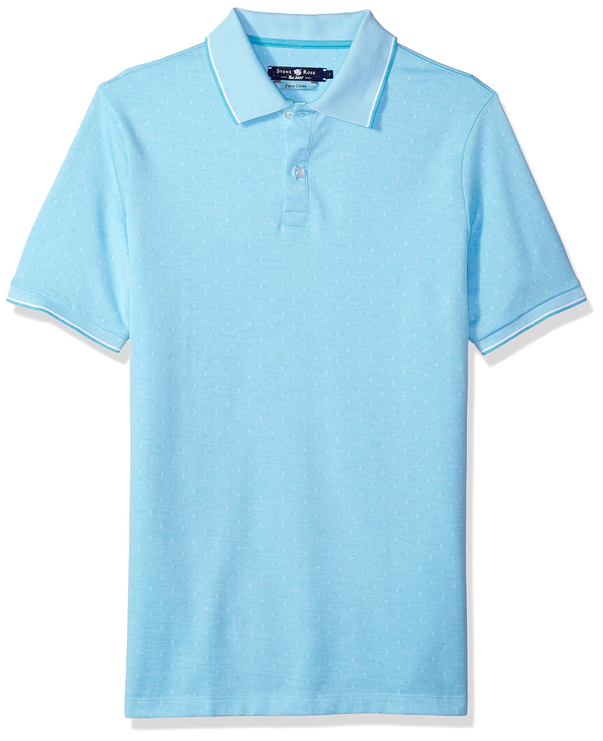 Stone Rose Men's Contemporary Fit Polo Shirt | Slim Fit Casual Shirt for Men | Perfect for Office, Golf & Summer Outings