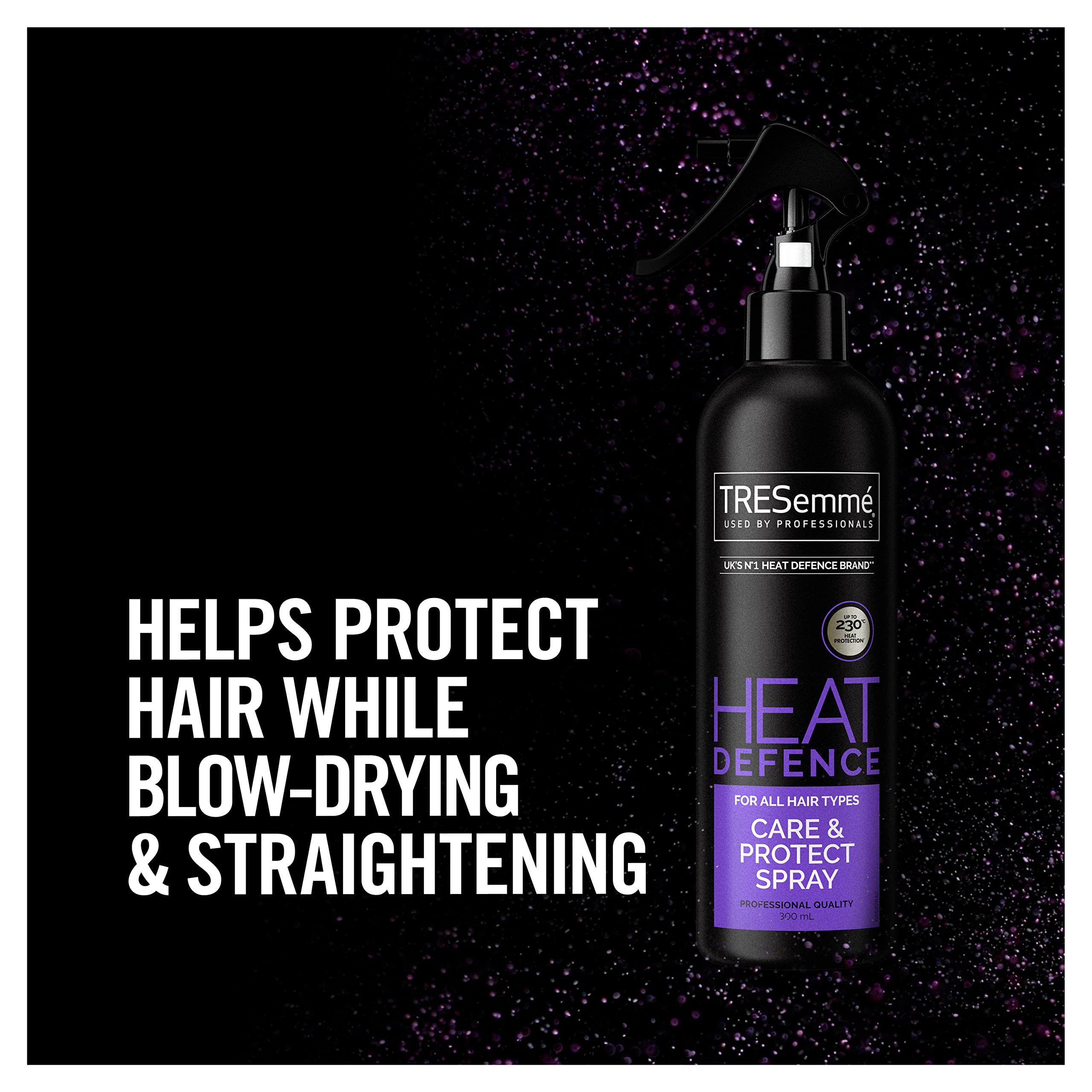 TRESemme Heat Protectant Styling Spray 300ml - Shield Hair from Heat Damage for Smooth, Frizz-Free Styling - Perfect for Blowouts, Flat Ironing & Curling
