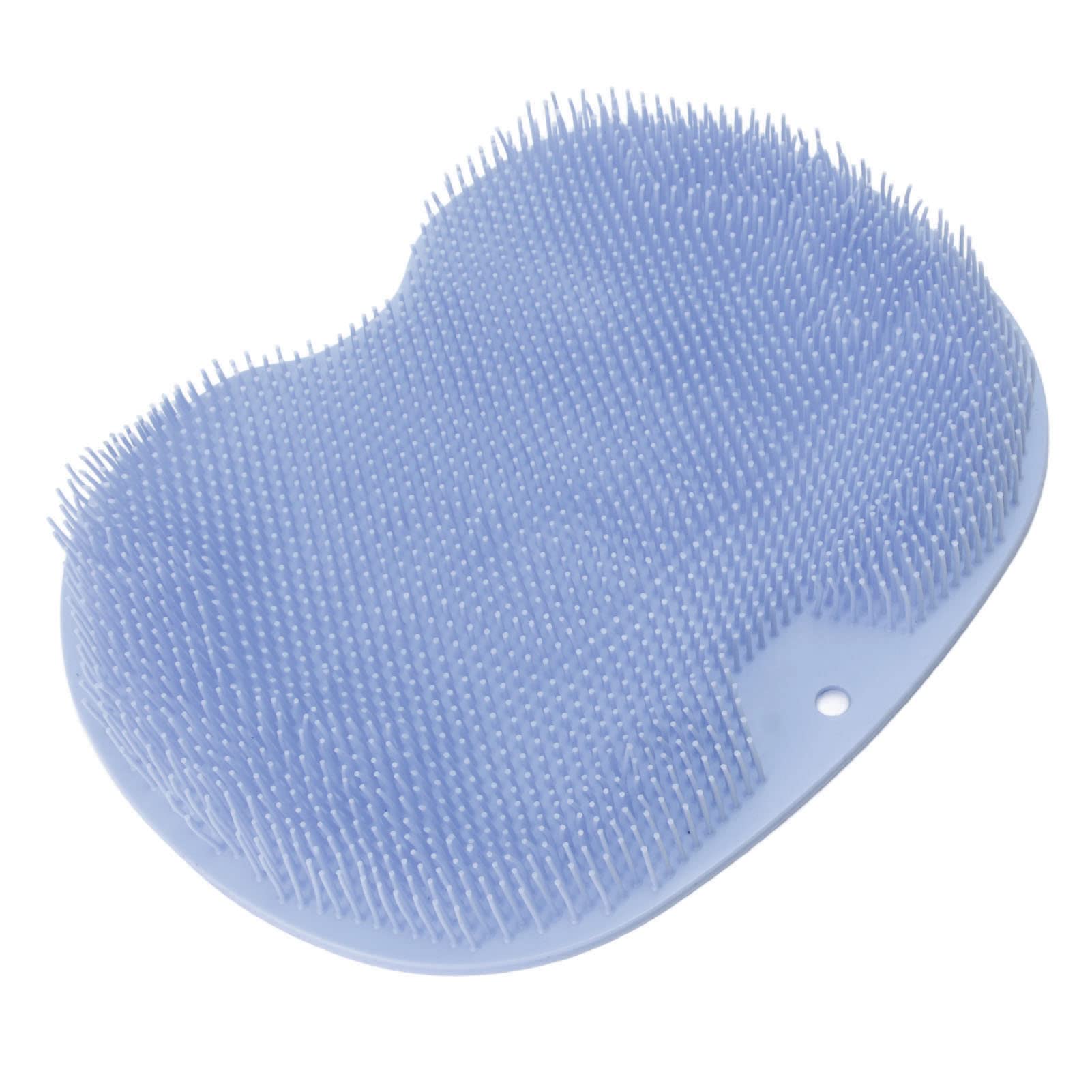 FTVOGUE TPE Foot Massage Mat with Suction Cups - Wall Mountable Bathroom Foot Massager Cushion for Relaxation & Pain Relief - Perfect for Shower, Bathtub & Spa Use (Blue)