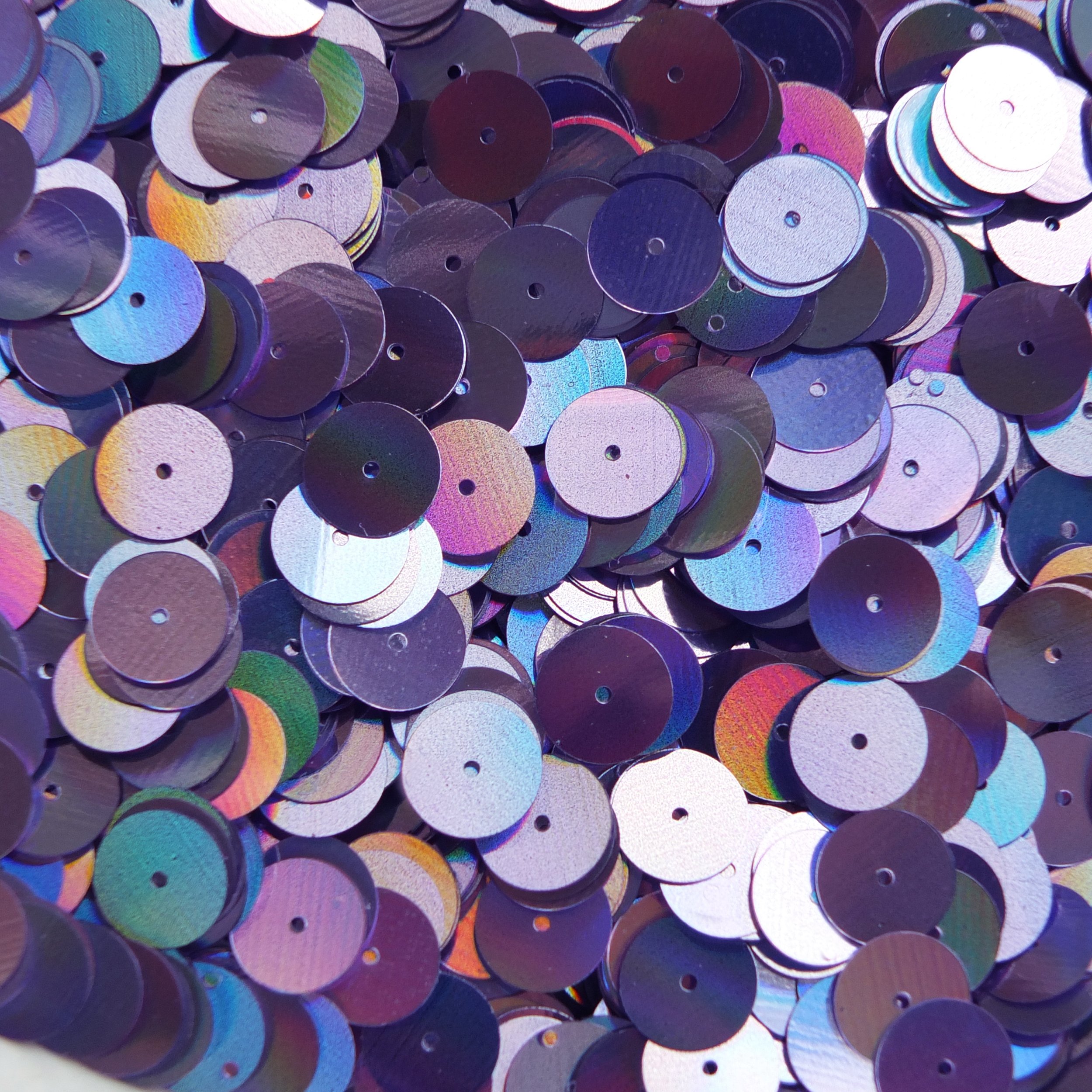 10mm Flat Sequins Lavender Lazersheen Rainbow Reflective Metallic Fabric Embellishments - Made in USA | Perfect for Costumes, DIY Crafts, Fashion Design & Home Decor