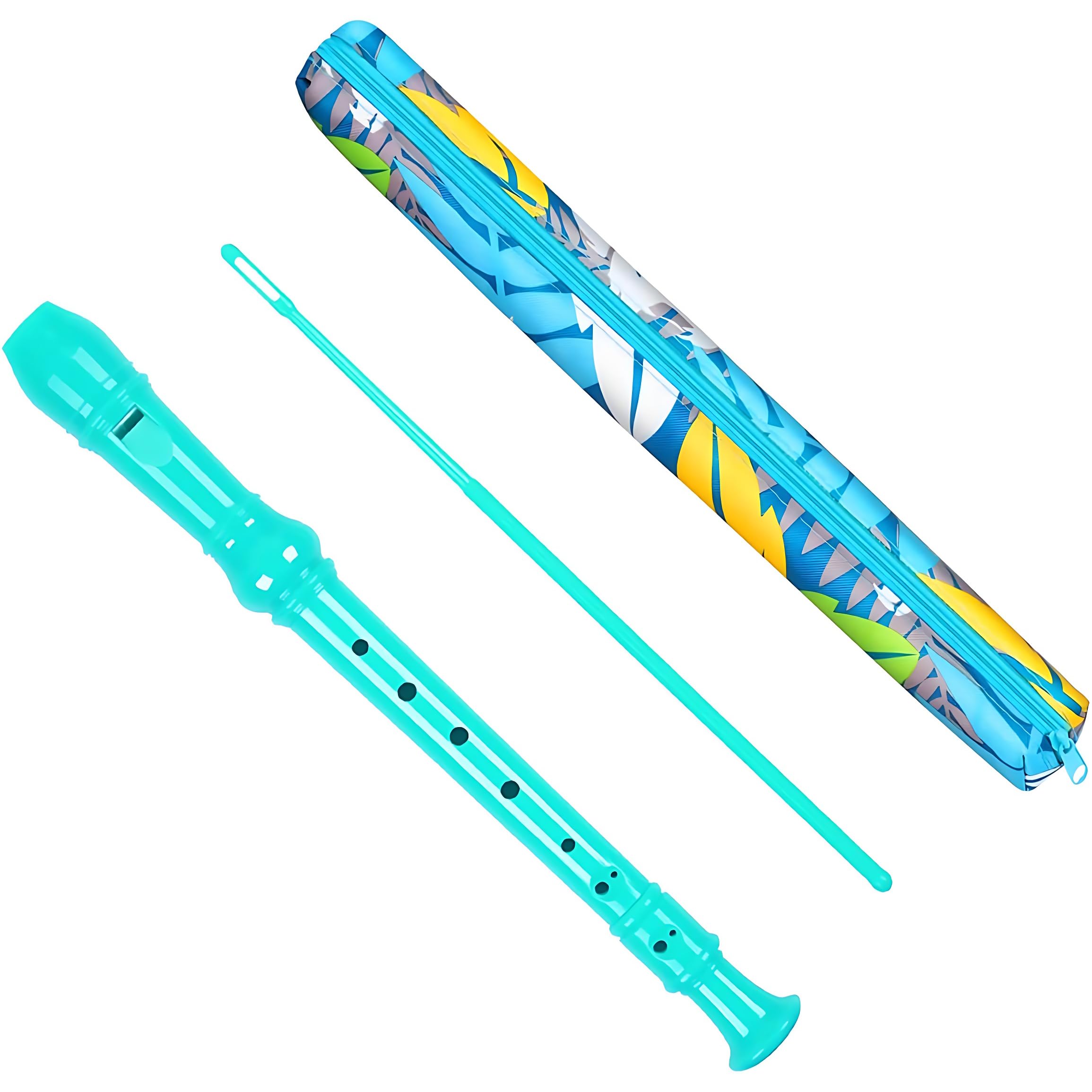 Descant Soprano Recorder - Professional ABS Plastic Flute Instrument for Kids & Beginners with Cleaning Rod & Carrying Case - Perfect for School Music Class, Home Practice & Early Childhood Education