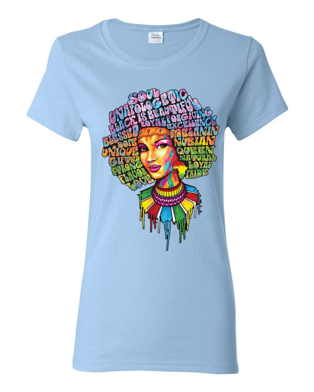 Wild Bobby Strong Black Woman Graphic T-Shirt - Empowering Ethnic Women's Tee for Casual Wear, Black History Month & Everyday Inspiration