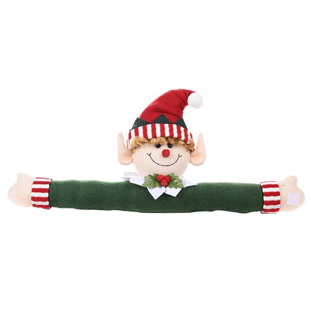 Christmas Elf Curtain Tiebacks with Hat Ornaments - Festive Holiday Home Decor for Windows & Doors - Perfect for Christmas Tree, Mantel & Holiday Party Decorations