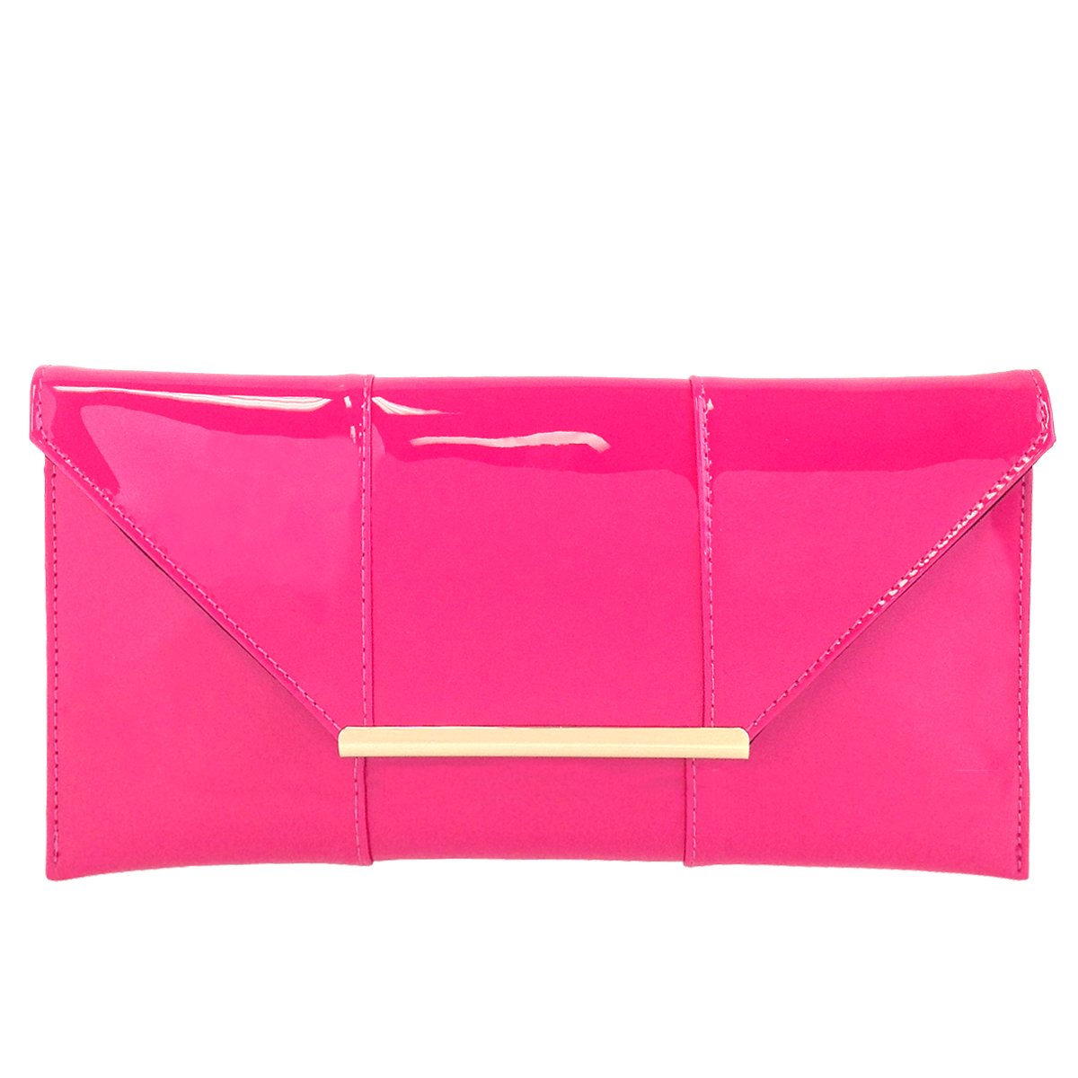 JNB Faux Patent Leather Envelope Candy Clutch - Stylish Women's Evening Bag for Parties, Weddings & Special Events
