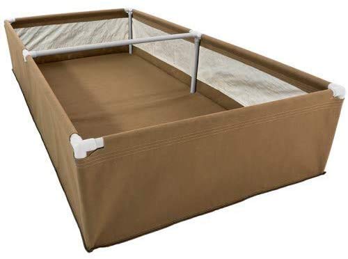 Premium 3'x6' Fabric Raised Garden Bed with Trellis & Blumat Irrigation Kit - Breathable Aeration Planter for Vegetables, Flowers & Herbs - Perfect for Patio, Backyard & Urban Gardening