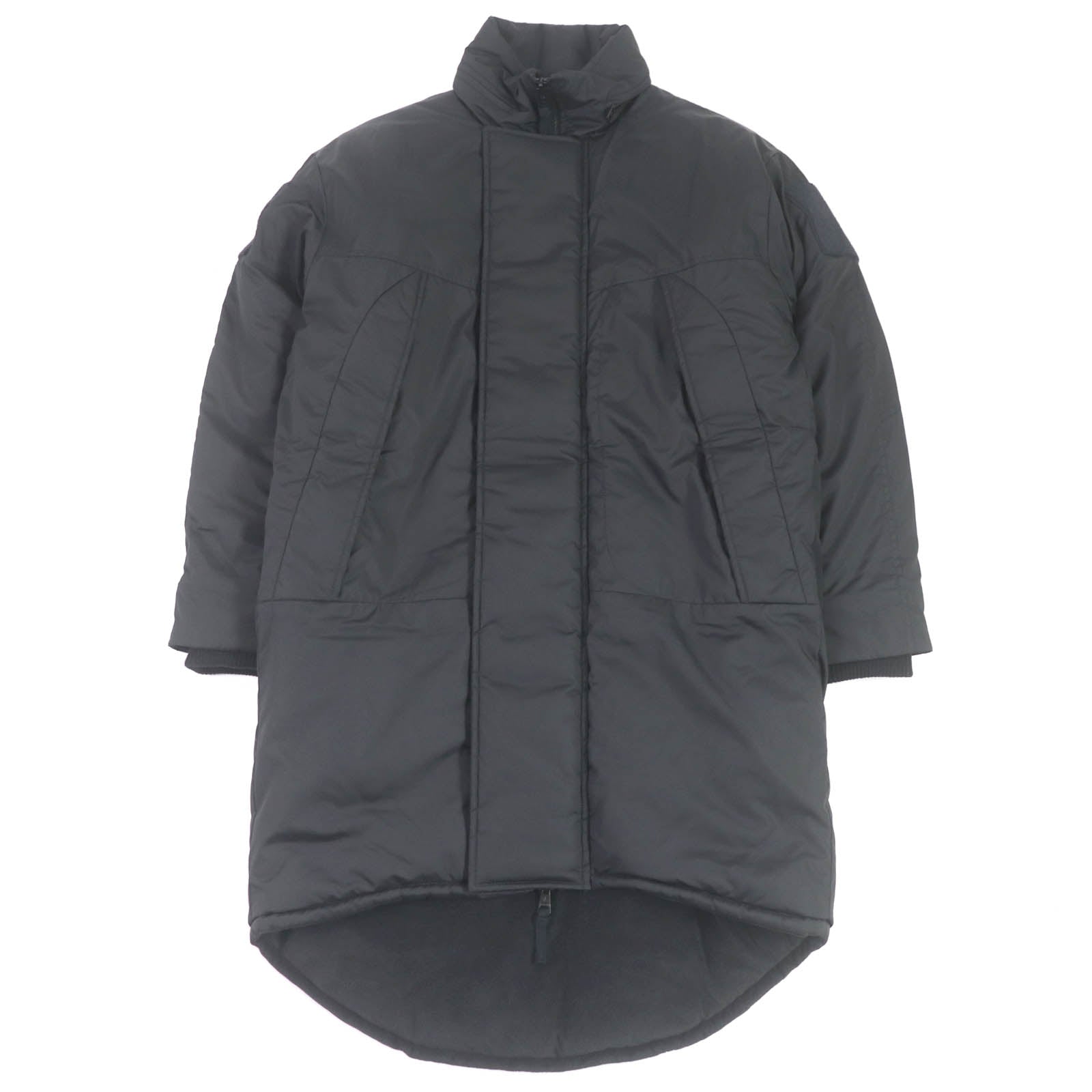 1piu1uguale3 Military Coat - Black Nylon Polyester Parka Jacket for Men | Waterproof Windproof Winter Outerwear | Perfect for Hiking, Camping & Outdoor Adventures