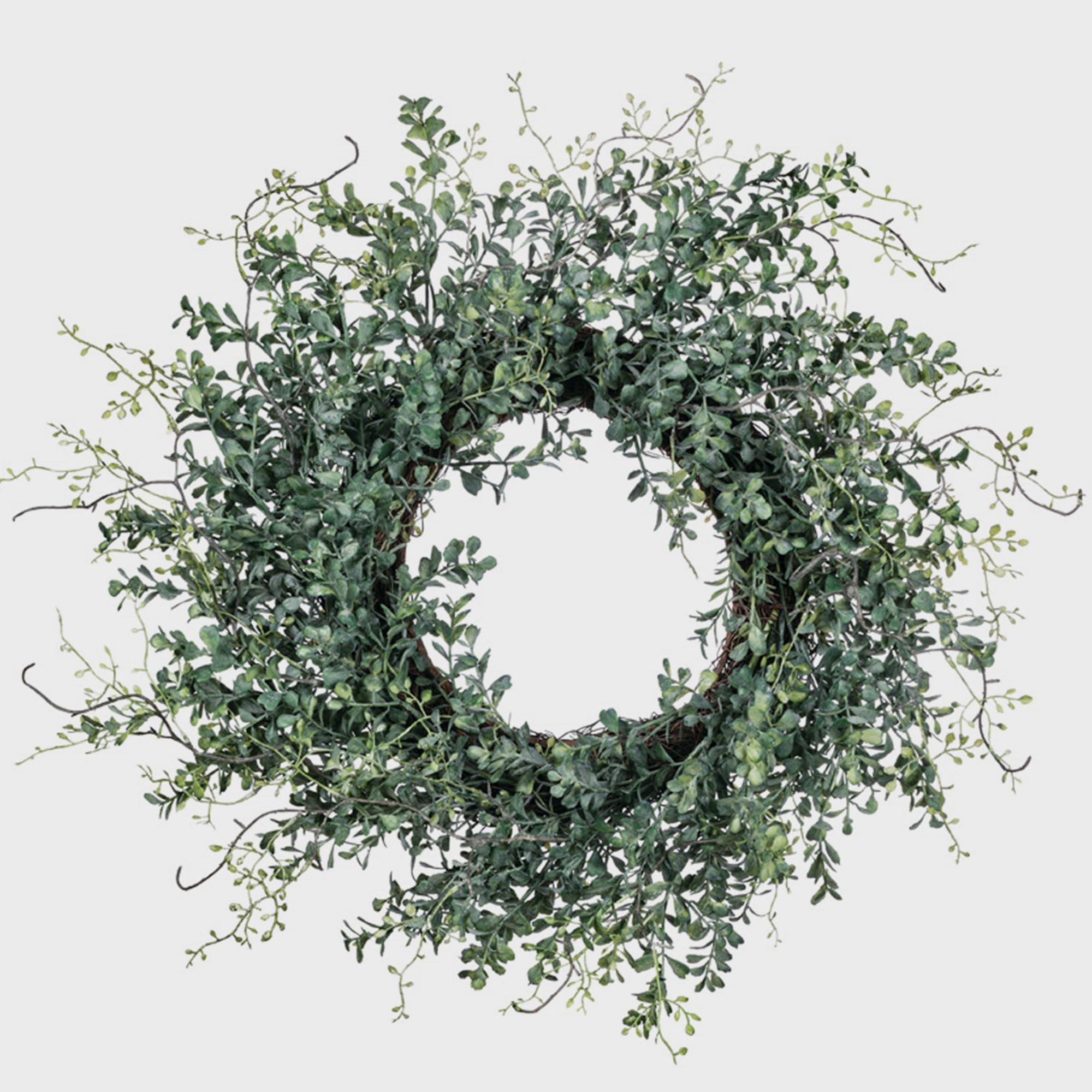 Premium Sullivans Blue Boxwood Artificial Wreath - 24