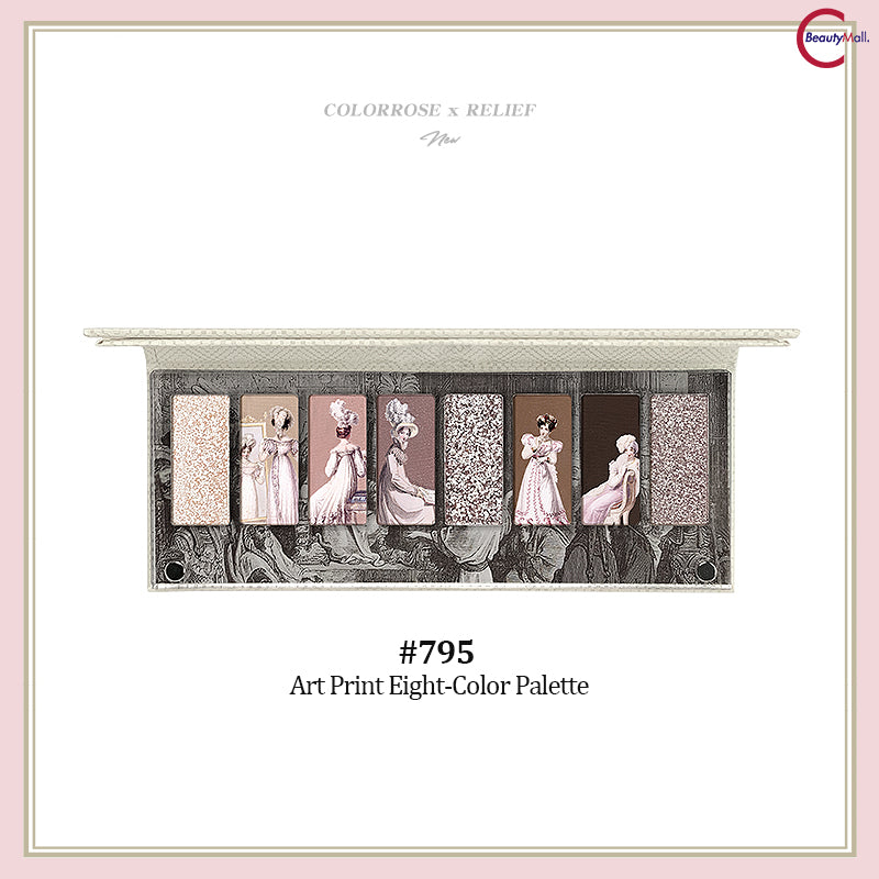 Colorrose Antique Artistry 8-Color Eyeshadow Palette | Highly Pigmented Makeup Palette for Day & Night Looks | Perfect for Parties, Weddings & Special Occasions