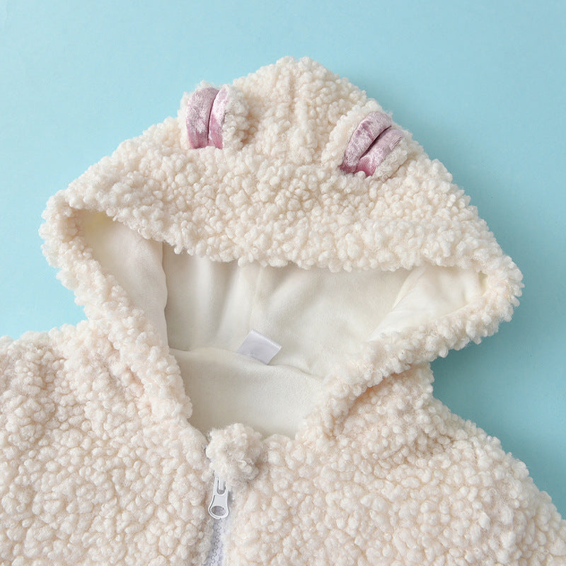 Adorable Winter Fur Coat for Baby Girls - Soft & Warm Outerwear for Cold Weather - Perfect for Snow Days & Holiday Photos