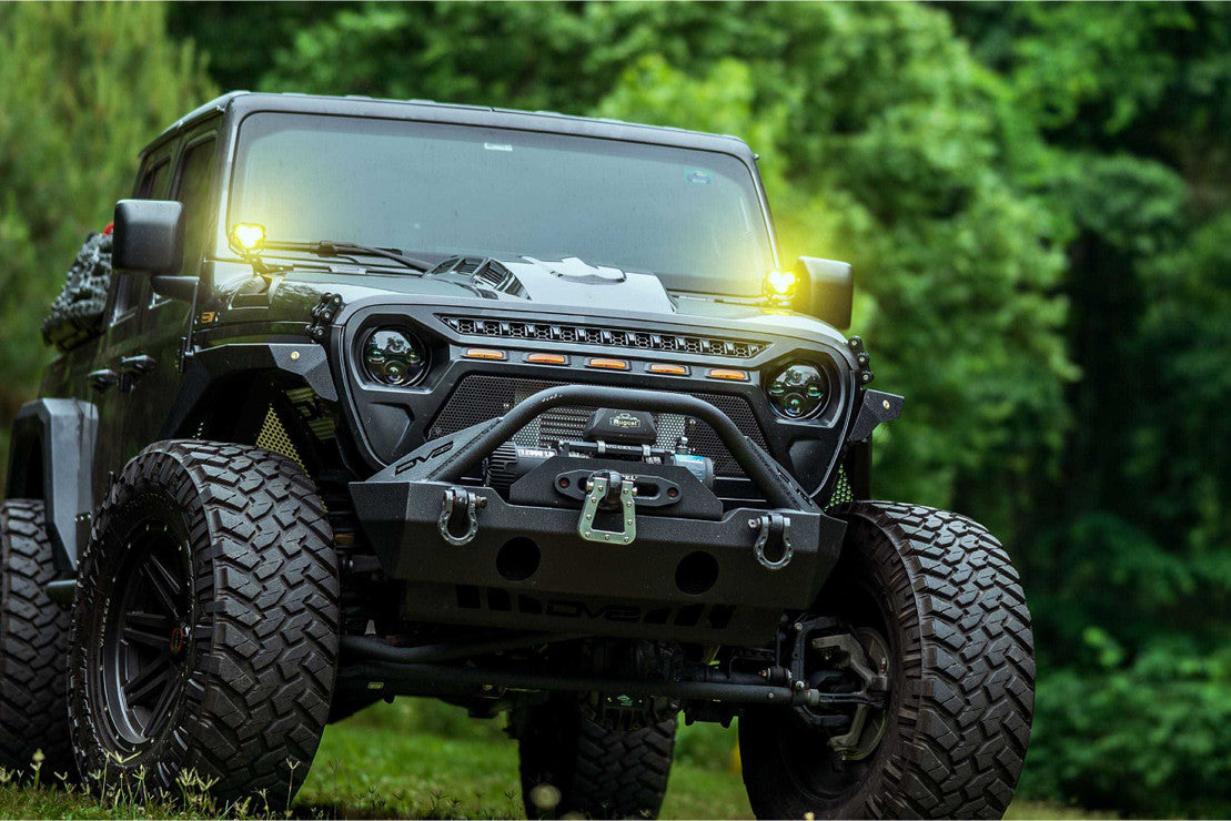 JEEP WRANGLER JL / GLADIATOR JT Waterproof LED Headlights - 7-Inch Sealed Beam Headlamp Conversion Kit for Off-Road, Night Driving & Adventure