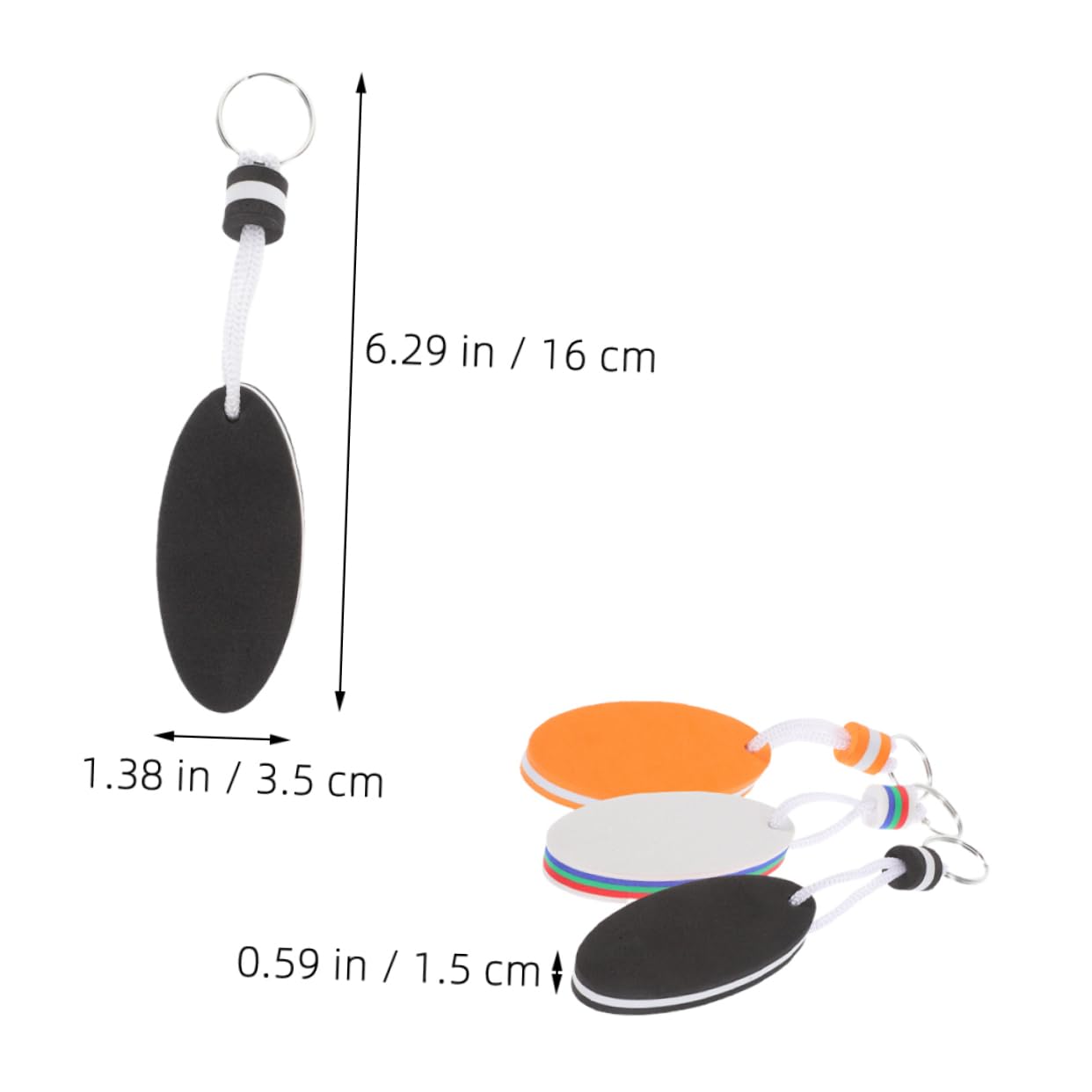 BCOATH 9-Piece EVA Boat Floating Keychain Set - Waterproof Surfboard Keyring for Boating, Swimming & Outdoor Activities - Perfect for Kayaking, Fishing & Beach Adventures