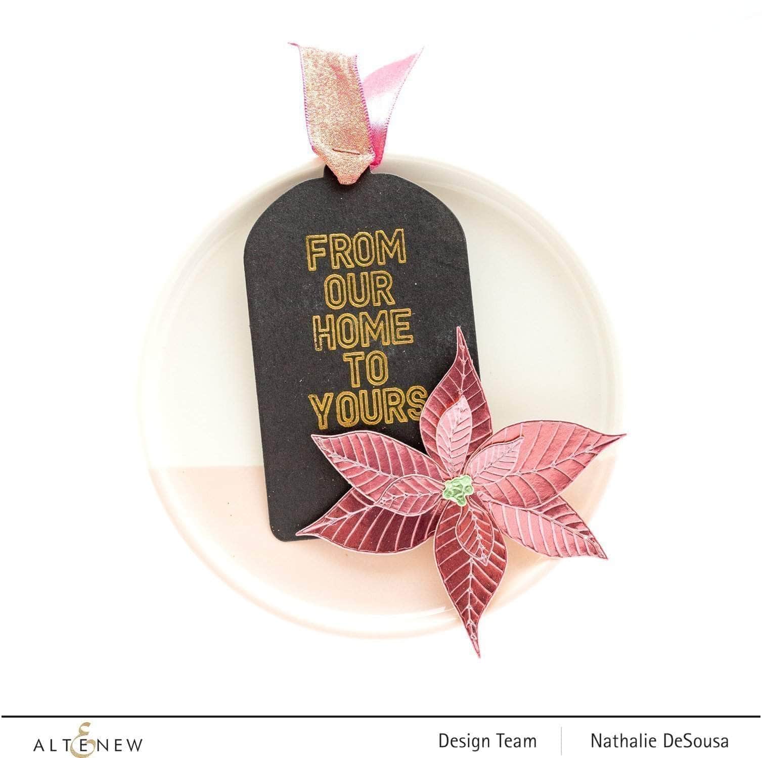 Poinsettia 3D Die Set for Card Making & Scrapbooking - Christmas Holiday DIY Craft Supplies