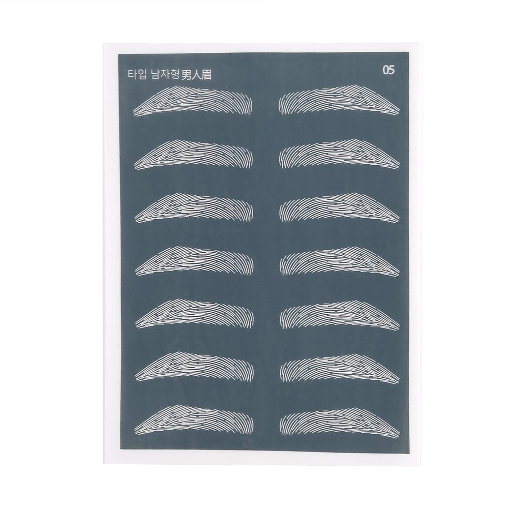 5pcs Silicone Eyebrow Makeup Practice Skin - Permanent Makeup Training for Beginners & Professionals - Perfect for Tattoo Artists & Beauty Salons