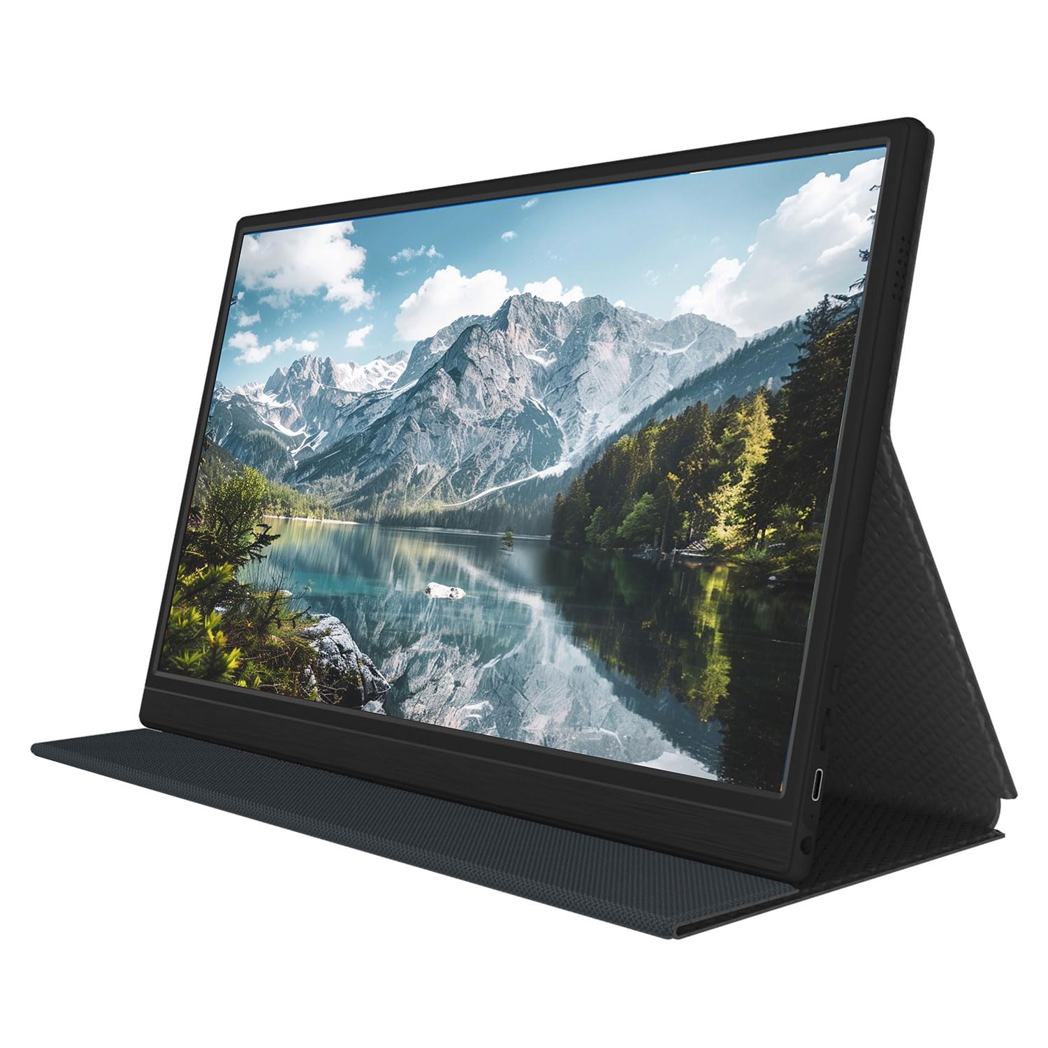 Denver PMO-15601 15.6 Inch Full HD 1920x1080 LED Monitor with USB-C & Mini HDMI - Energy Efficiency Class A to G - Perfect for Home Office, Gaming, and Digital Signage