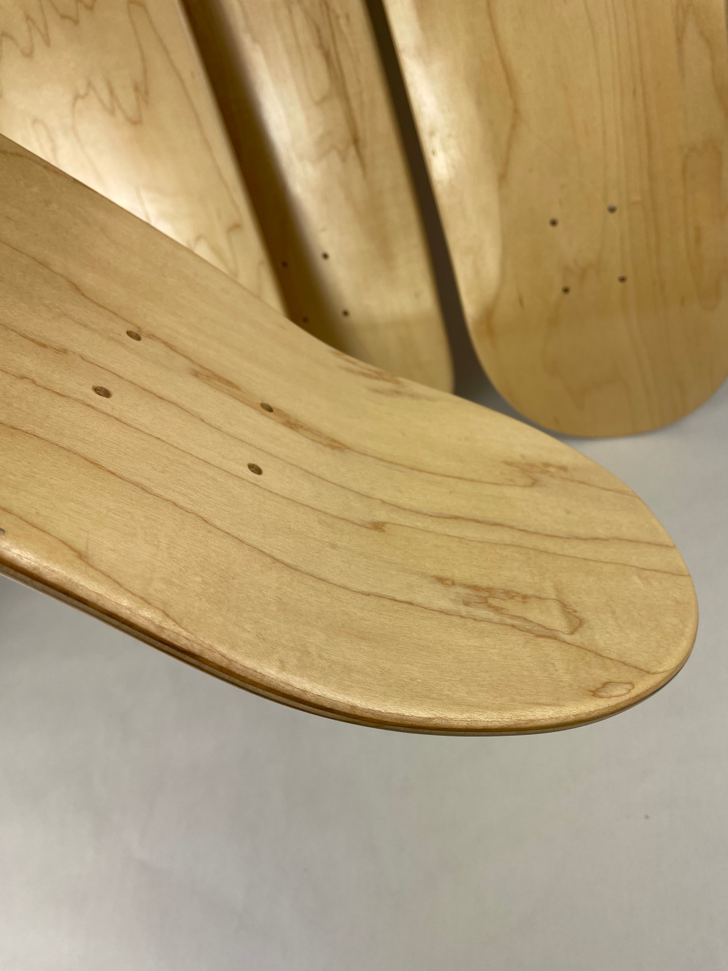5 Pack Hardrock Blank Skateboard Decks - Natural Wood - Choose Size 8