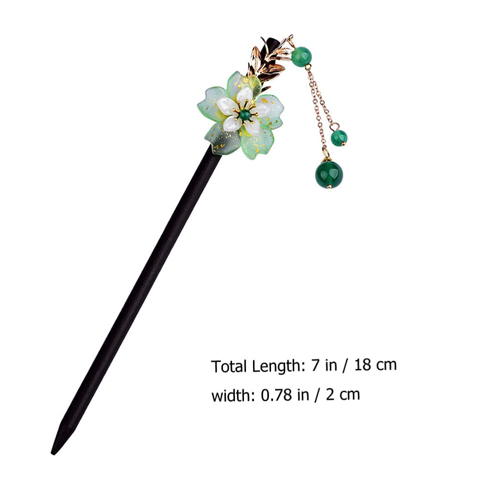 Elegant Agate Hair Stick - Chinese Hanfu Hairpin with Tassel for Bun & Updo Hairstyles | Perfect for Weddings, Cosplay & Traditional Chinese Fashion