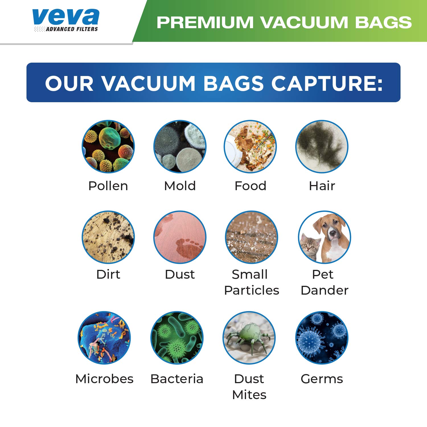 20 Pack VEVA Premium SuperVac Vacuum Gallon Bags - Compatible with Nutone 391, CV350, CV352, CV353, CV450, CV653, CV750 Central Vacuum Cleaners | Durable Replacement Bags for Home & Office Cleaning