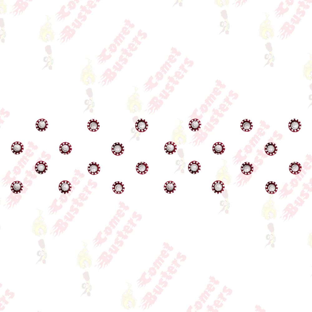 Comet Busters Maroon Pearl Bindis (BV559) - Premium Self-Adhesive Forehead Decoration for Festivals, Weddings & Special Occasions