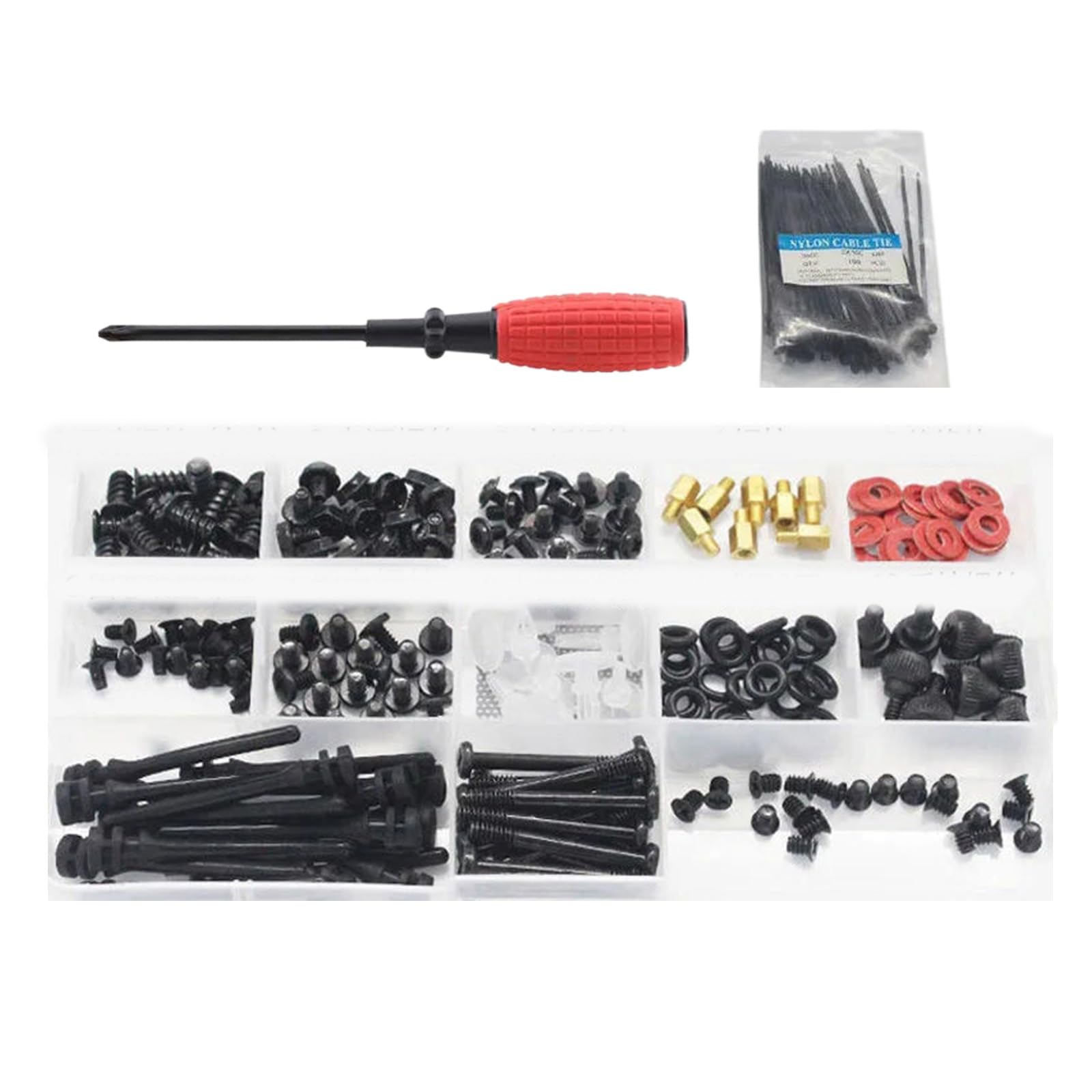 CANNXI Computer Screw Motherboard Standoffs Kit - Rust-Resistant & Anti-Oxidation for Hard Drives & PC Cases - Perfect for DIY Computer Builds & Upgrades