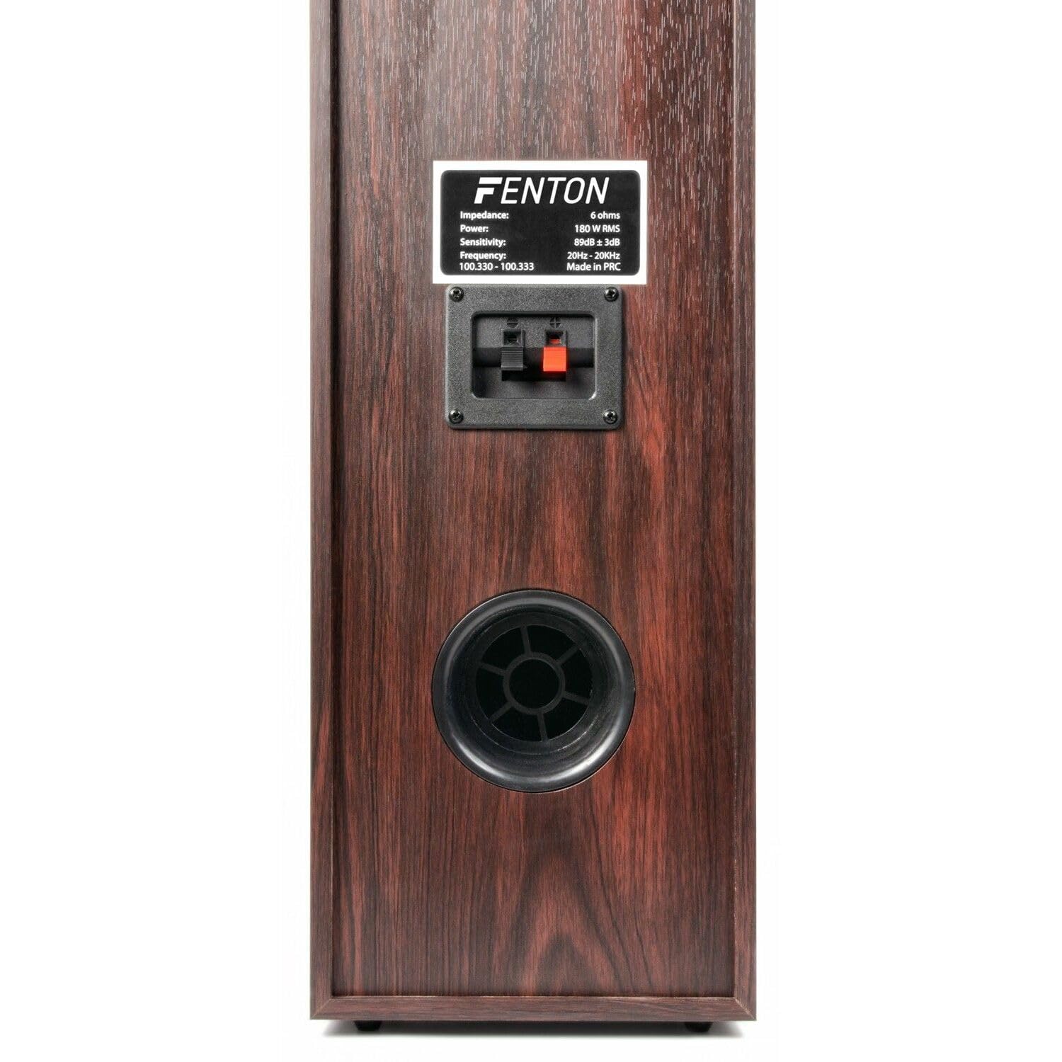 Fenton HF5W 5.0 Home Theater Speaker System - 335W Walnut Wood Bookshelf Speakers (Set of 5) - High-Quality Audio for Movies, Music & Gaming - Perfect for Living Room, Home Theater & Entertainment Spaces