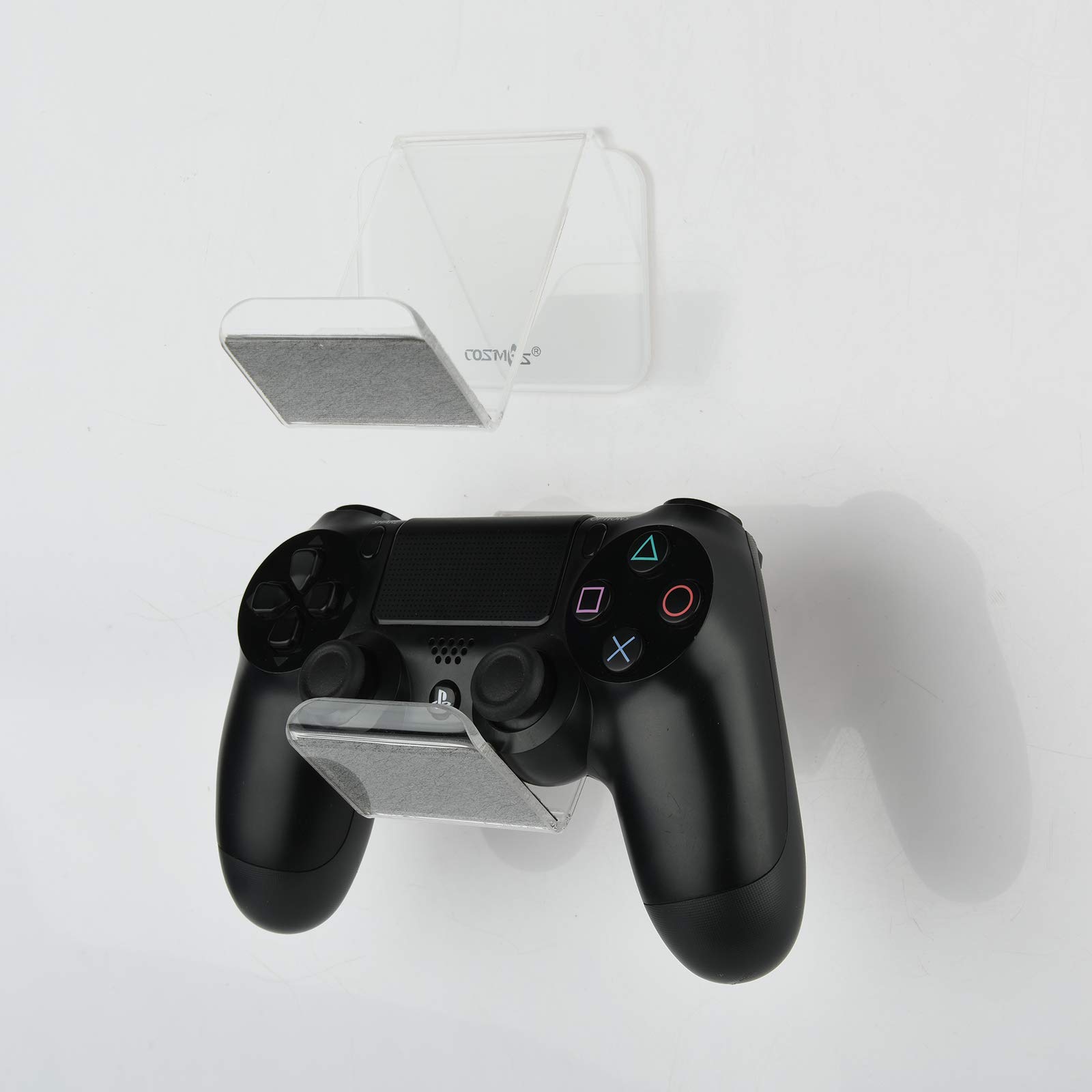 2-Pack Universal Acrylic Game Controller & Headset Wall Mount Organizer - Compatible with PS5, Xbox Controllers & Headphones - Perfect for Gaming Room Organization & Display