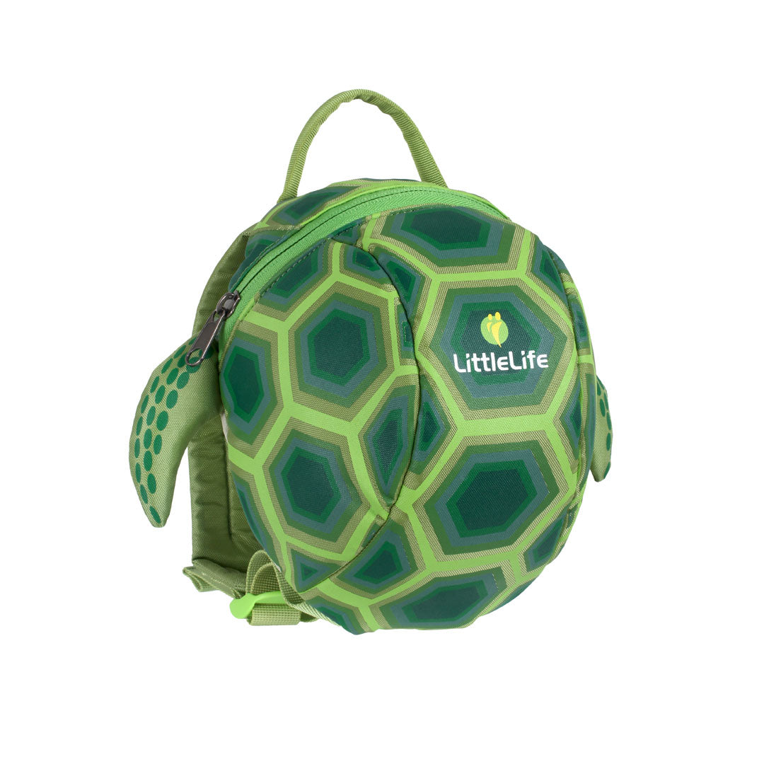 LittleLife Turtle Toddler Backpack with Safety Rein - Cute Animal Design Kids Walking Harness for Ages 1-3 - Perfect for Travel, Shopping & Outdoor Adventures