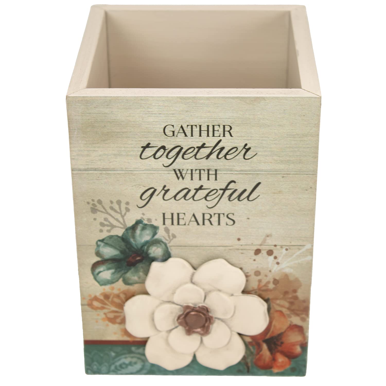 Cathedral Art Abbey & CA Gift Gather Together Utensil Holder with Floral Design, 5