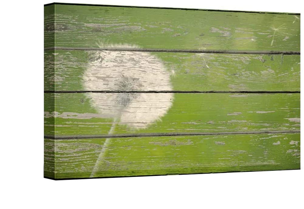 Modern Abstract Dandelion Fluff Canvas Wall Art - Framed Ready to Hang Painting for Bedroom & Living Room Decor | Perfect for Boho Chic Home & Office Interior Design