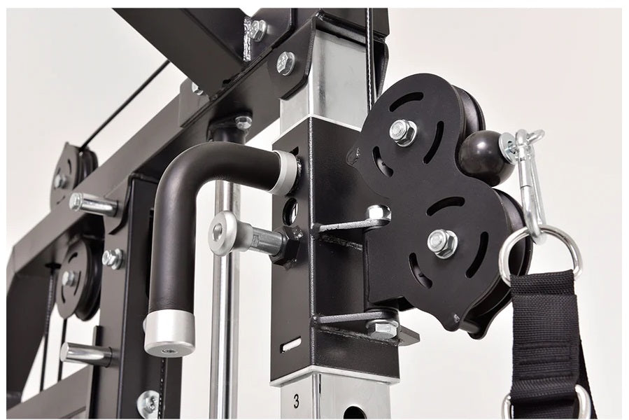 Warrior 801 Pro Power Rack Cage with Smith Machine & Functional Trainer Cable Pulley System - Heavy Duty Home Gym Equipment for Strength Training & Weightlifting - Perfect for Home Workouts & Garage Gym Setup