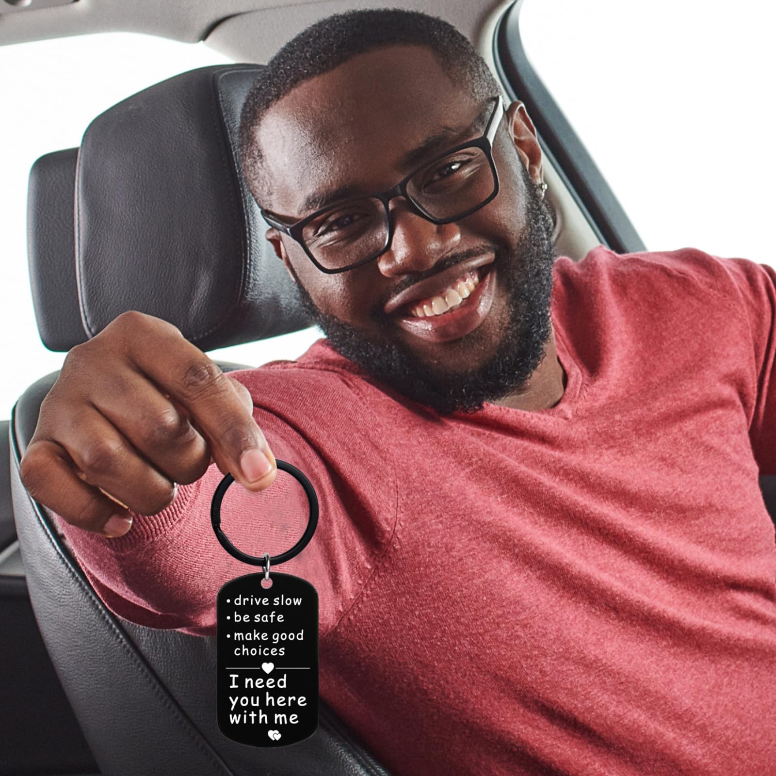 Personalized Keychain for Boyfriend - Romantic Anniversary & Birthday Gift Idea, Unique Christmas Present for Him, Thoughtful Stocking Stuffer for Husband - Perfect for Couples, Long Distance Relationships & Special Occasions