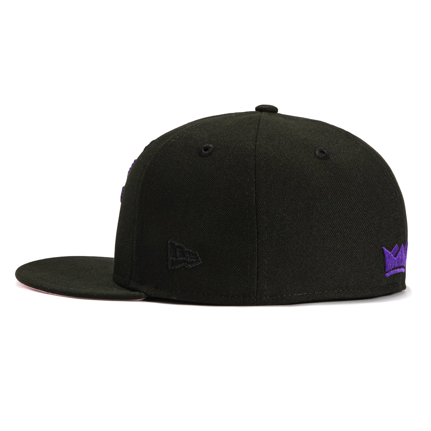 New Era 59Fifty Sacramento Kings 40th Anniversary Patch Snapback Hat - Black & Purple NBA Basketball Cap for Men - Perfect for Games, Collecting & Streetwear Fashion