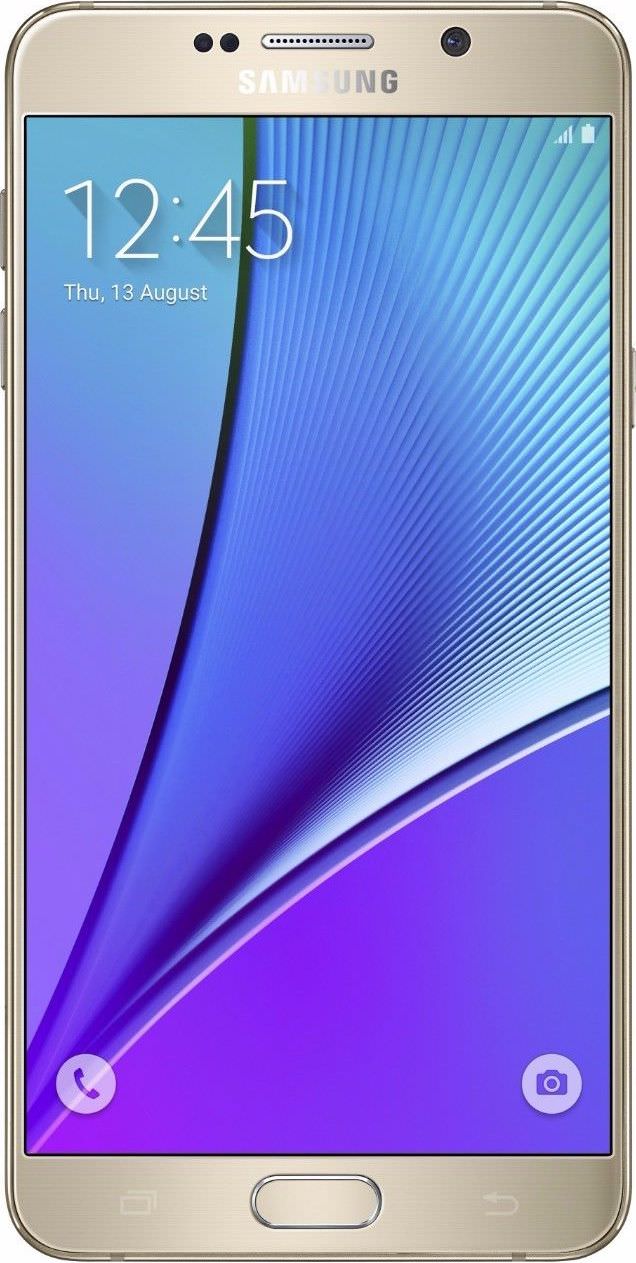 Samsung Galaxy Note 5 64GB Gold Platinum Smartphone (AT&T) - Premium Phablet for Business & Entertainment
