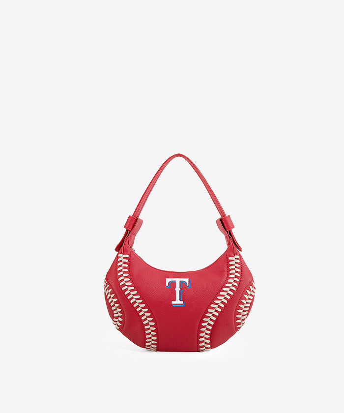 MLB Texas Rangers Team Hobo Bag - Stylish Crossbody Shoulder Bag for Women & Men - Perfect for Baseball Games, Travel & Everyday Use