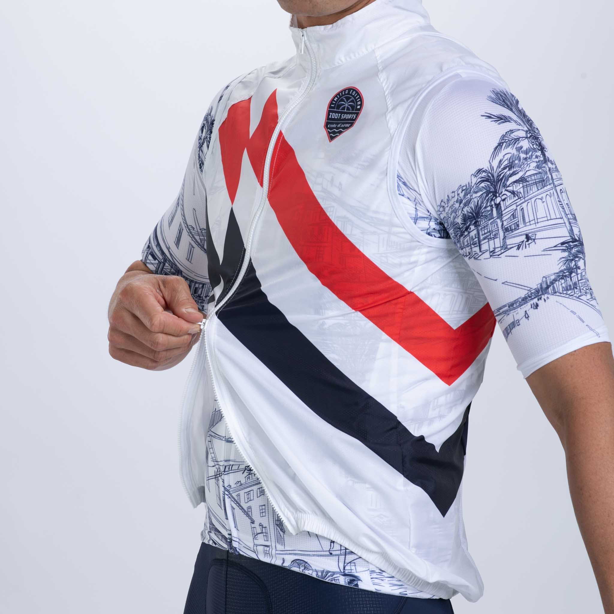 Men's Limited Edition Cycling Vest - Breathable & Lightweight for Outdoor Sports | Perfect for Biking, Running & Hiking in Cote d'Azur