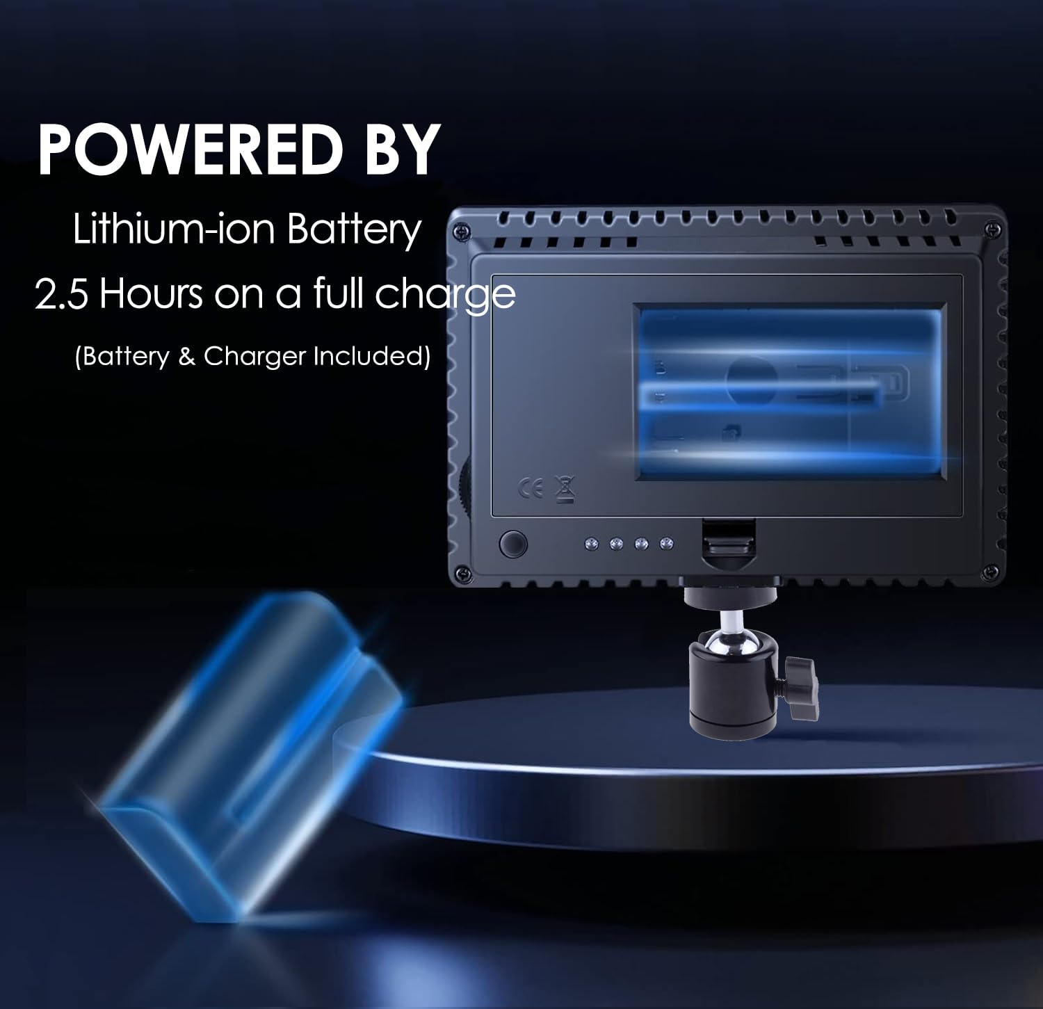 Professional Long Life Multi-LED Dimmable Video Light for Nikon COOLPIX P1000 - Rechargeable Battery & Charger Included - Perfect for Photography, Videography, and Live Streaming