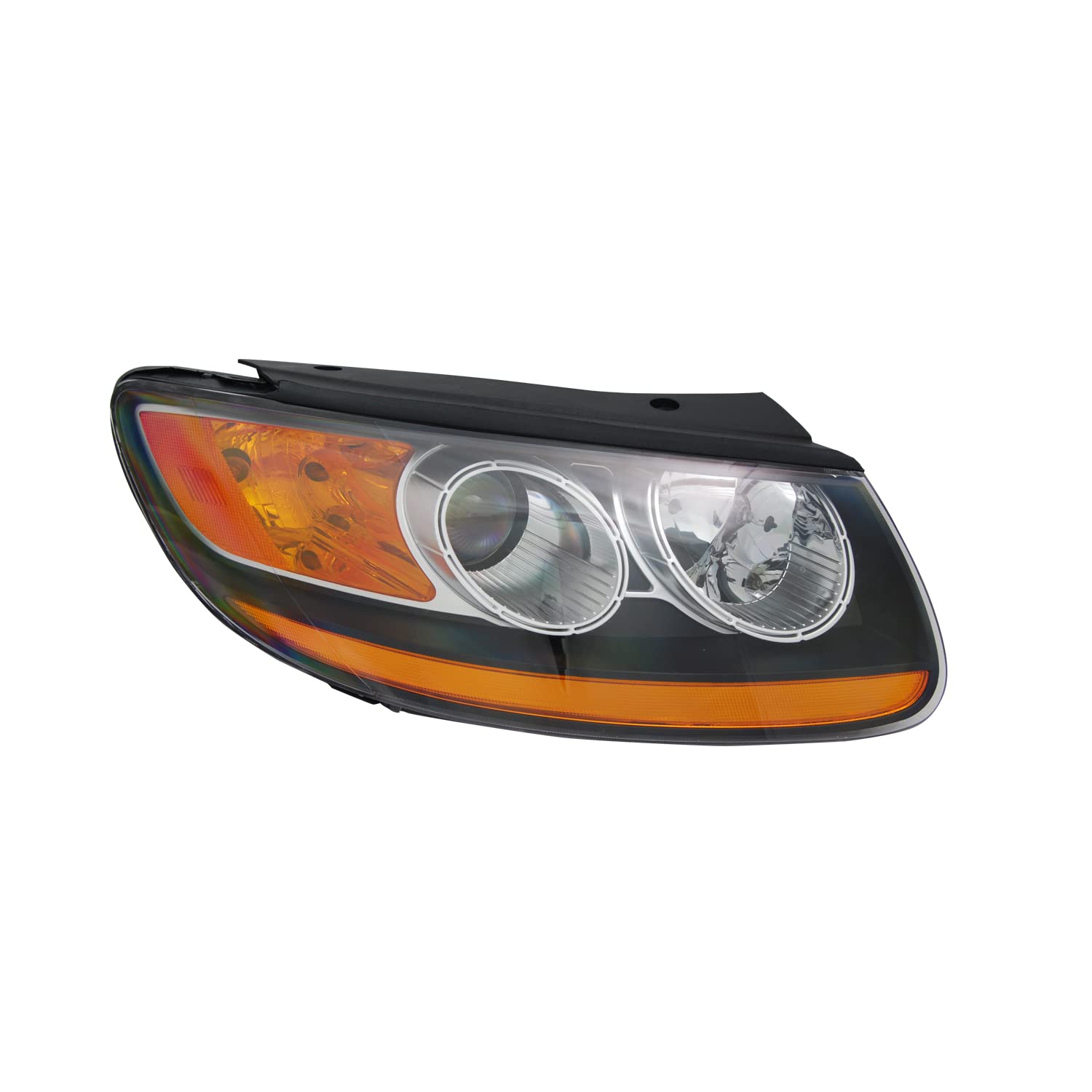 TYC Right Headlight Assembly Replacement for 2010-2011 Hyundai Santa Fe - Perfect for Night Driving & Foggy Conditions