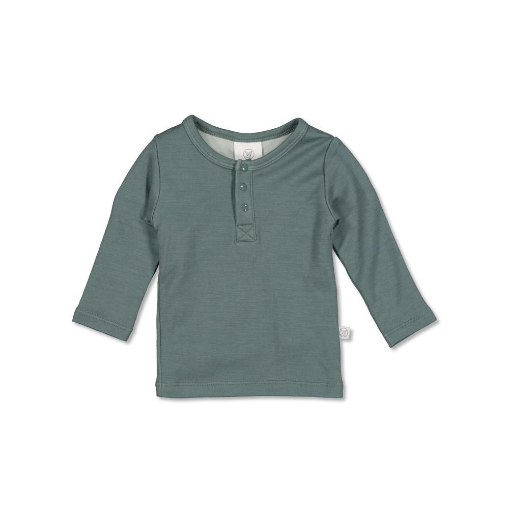 Storm Merino Bamboo Henley Top for Men - Soft Breathable Base Layer Shirt for Hiking, Camping & Outdoor Activities
