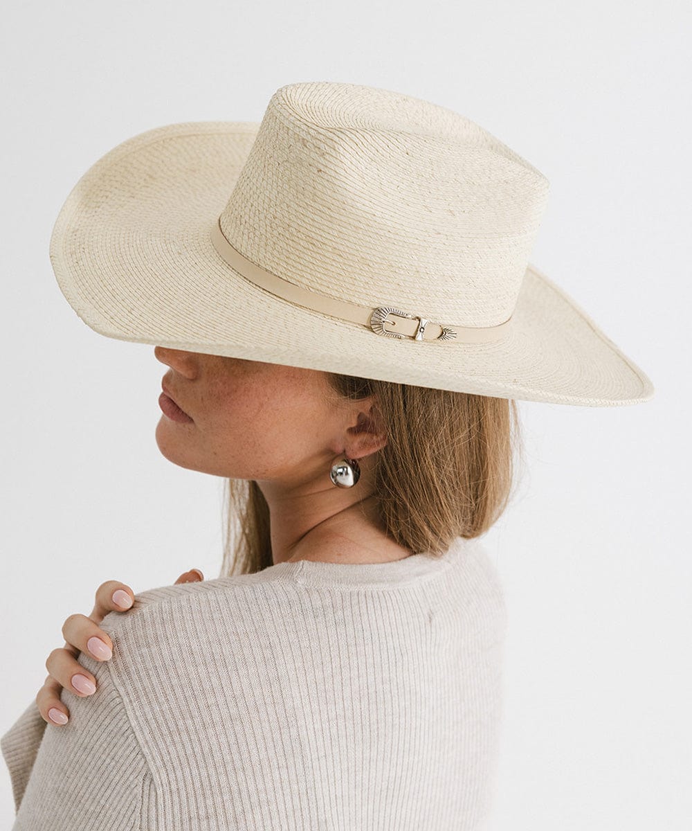 Millie Straw Cowboy Hat for Women - Western Style Summer Sun Hat with Wide Brim - Perfect for Outdoor, Beach, Rodeo, and Country Music Festivals
