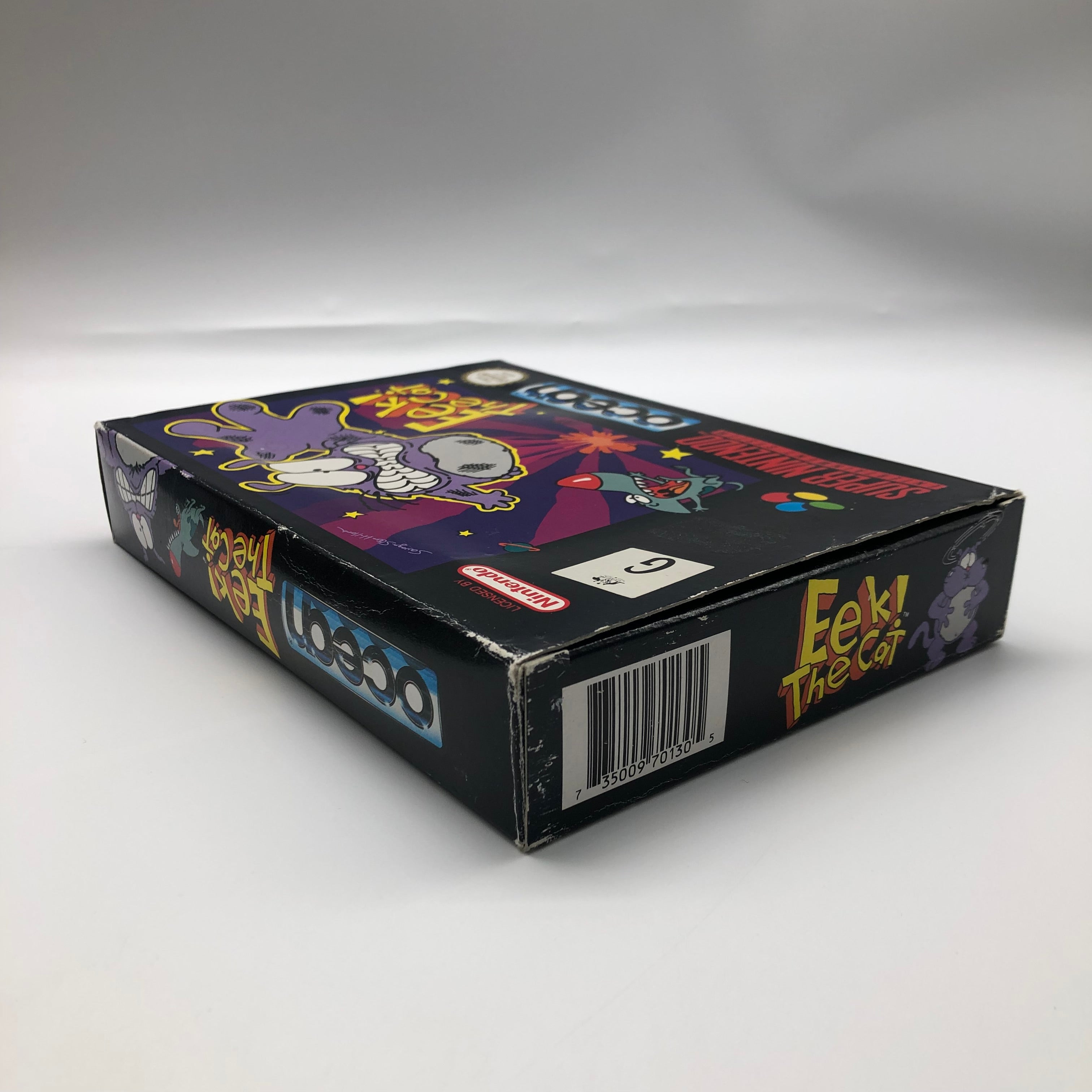 Eek! The Cat Super Nintendo SNES Game - Complete Boxed PAL Version | Retro Gaming Collectible for SNES Enthusiasts & 90s Nostalgia Fans