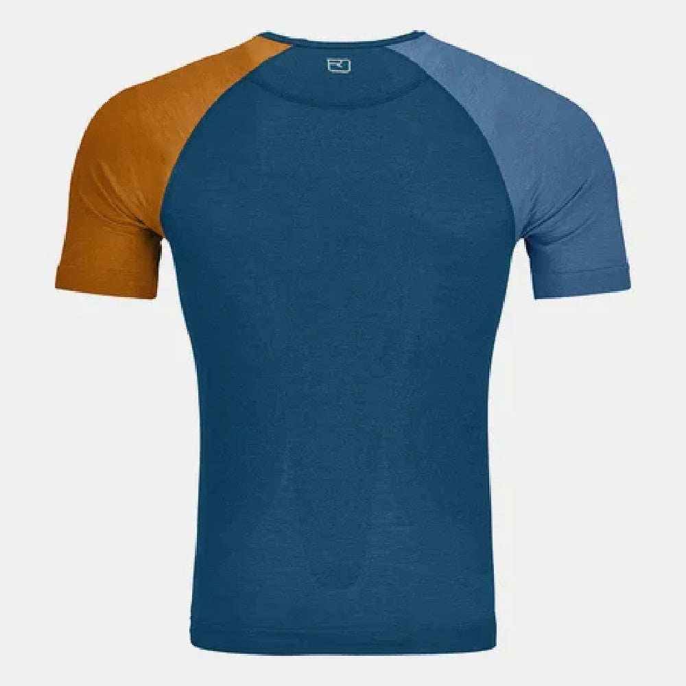 Ortovox 120 Comp Light Short Sleeve Men's Hiking Shirt - Moisture Wicking & Breathable Outdoor Performance Top for Trail Running, Climbing & Summer Adventures